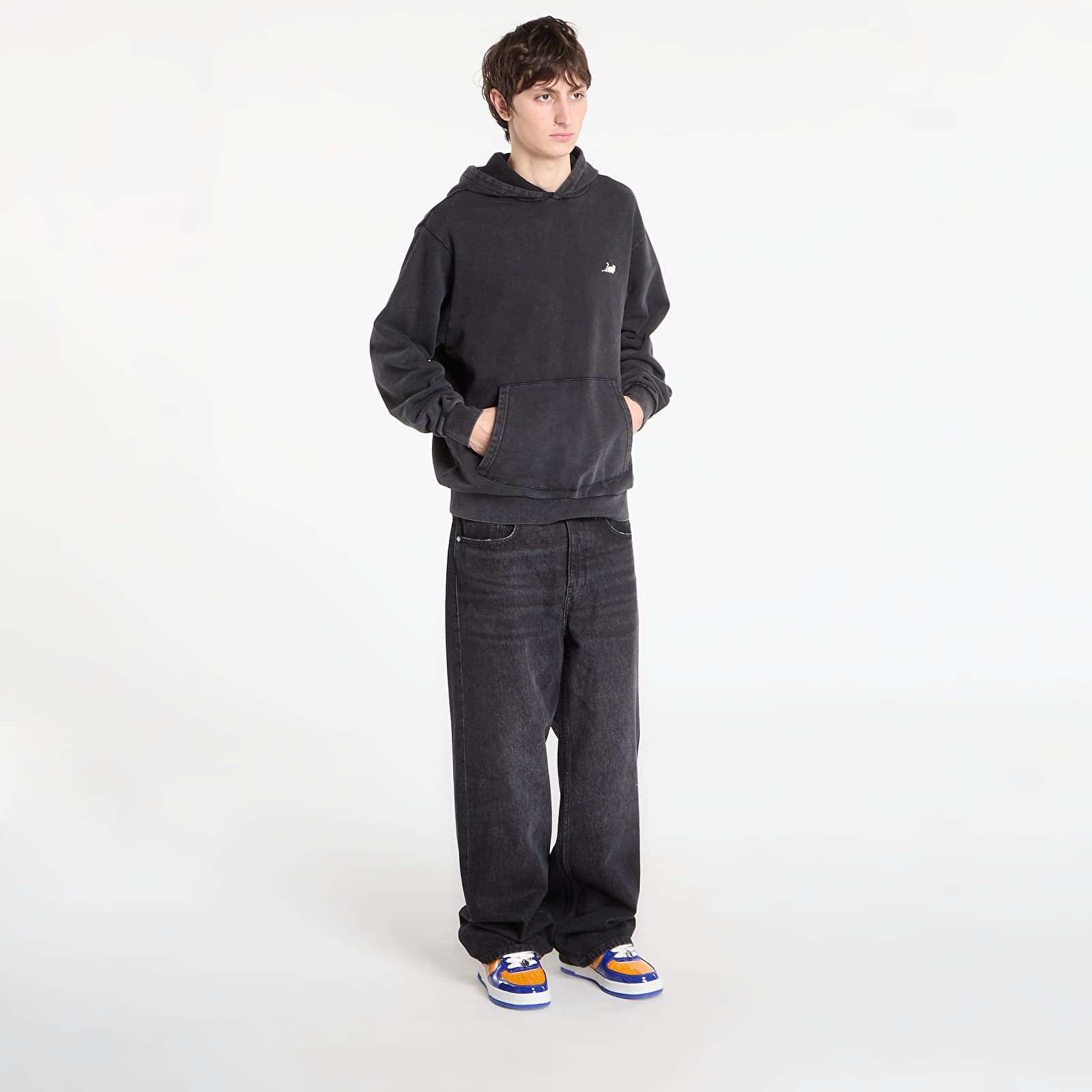 Мъжки суичъри RIPNDIP Castanza Hoodie Black Vintage Wash