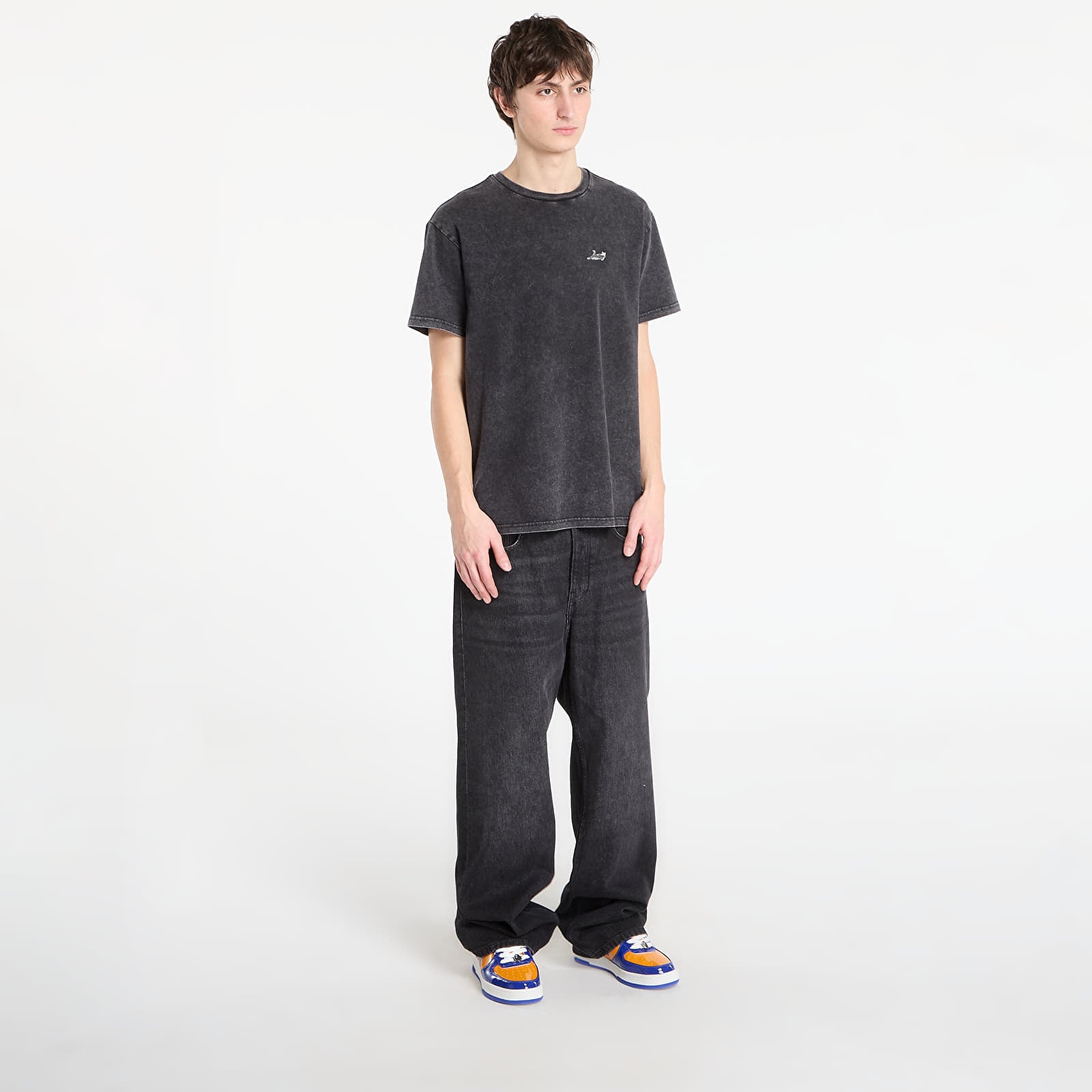 Magliette da uomo RIPNDIP Castanza Short Sleeve Tee Black Vintage Wash