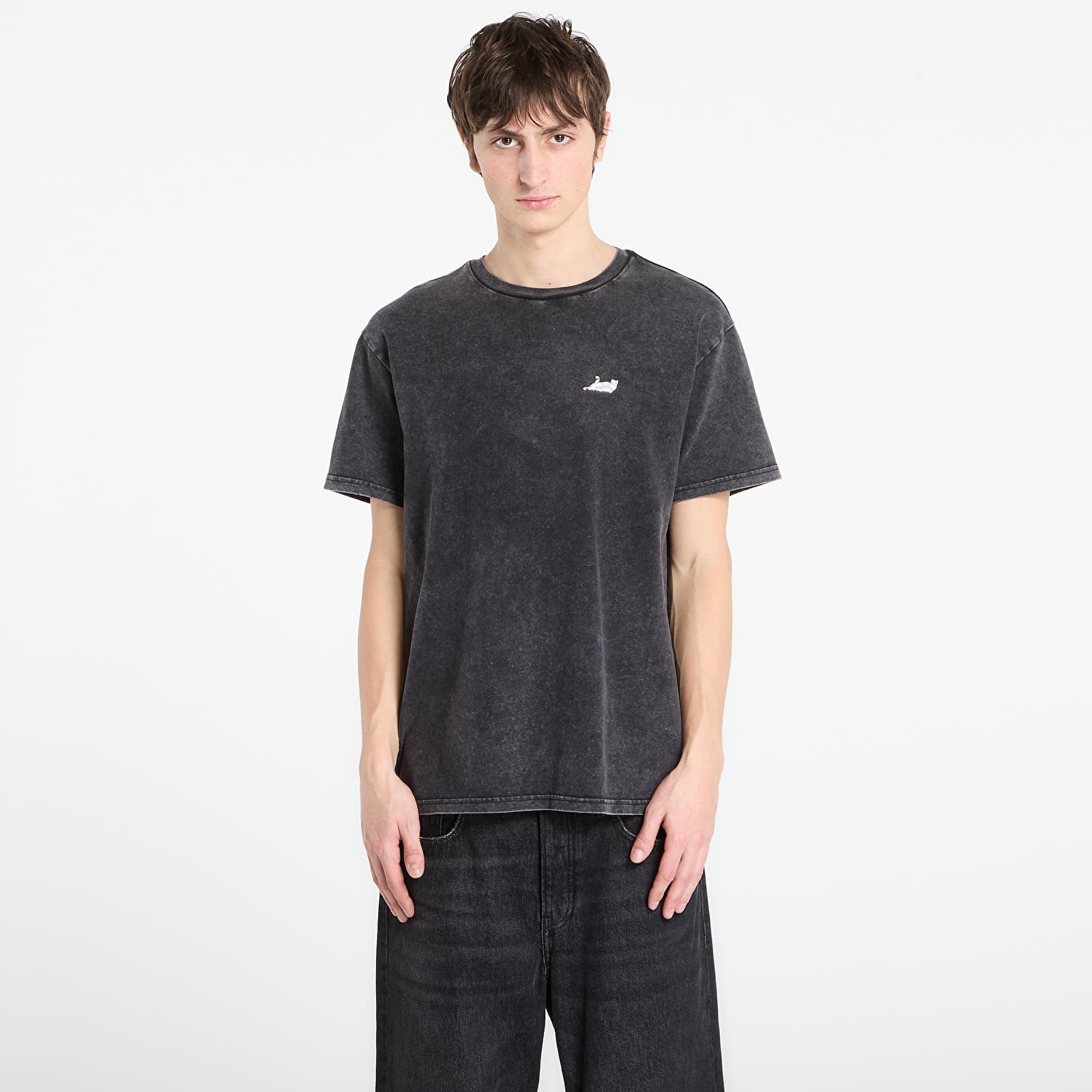 Magliette da uomo RIPNDIP Castanza Short Sleeve Tee Black Vintage Wash