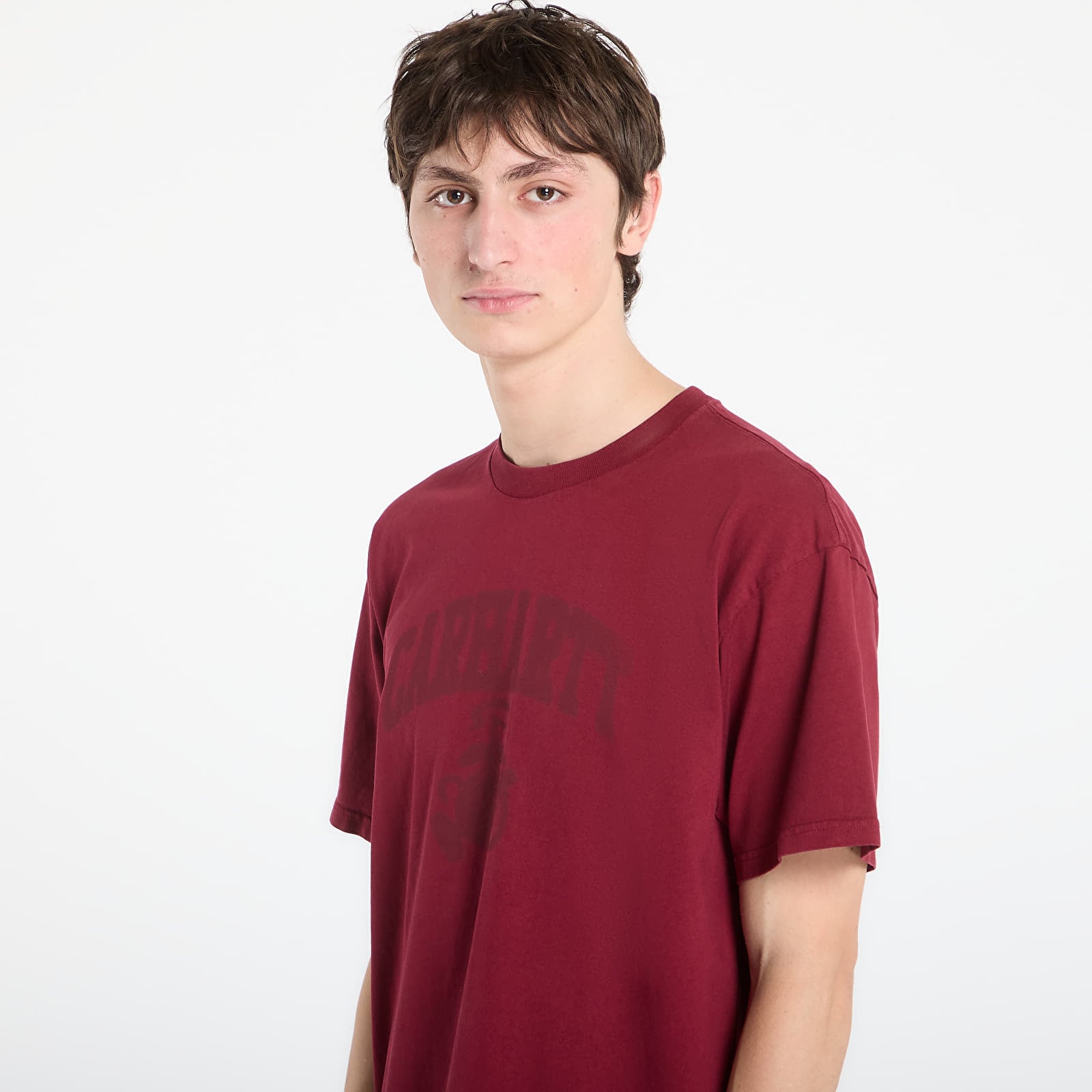 Heren T-shirts Carhartt WIP S/S Faded Pond Corps T-Shirt UNISEX Marsala