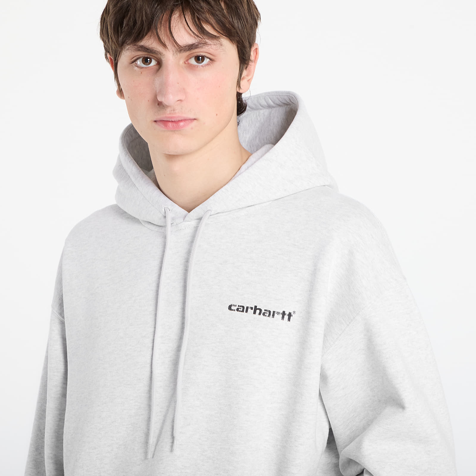 Pánské mikiny Carhartt WIP Hooded Caps Sweat UNISEX Ash Heather