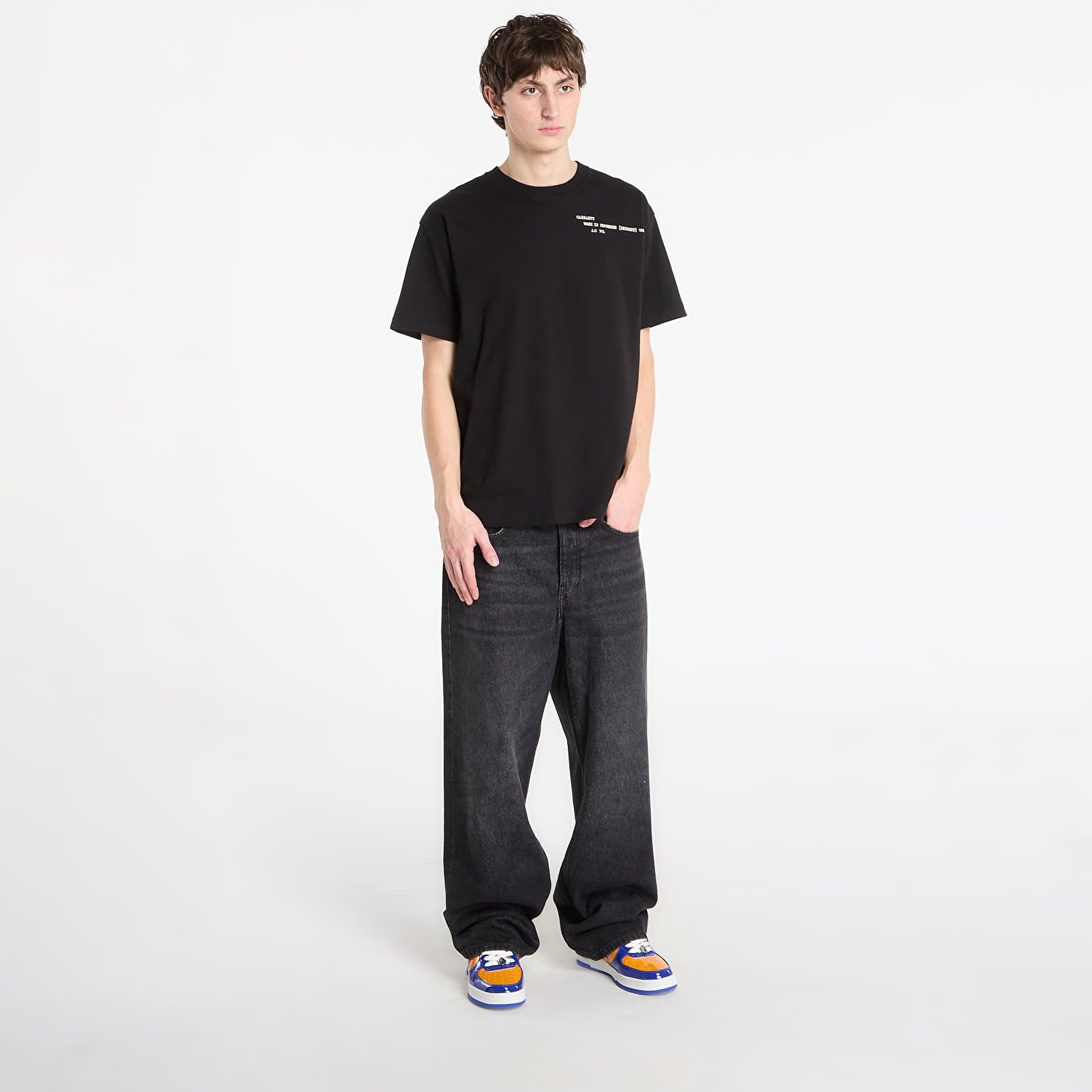 Vyriški marškinėliai Carhartt WIP S/S Punched T-Shirt UNISEX Black