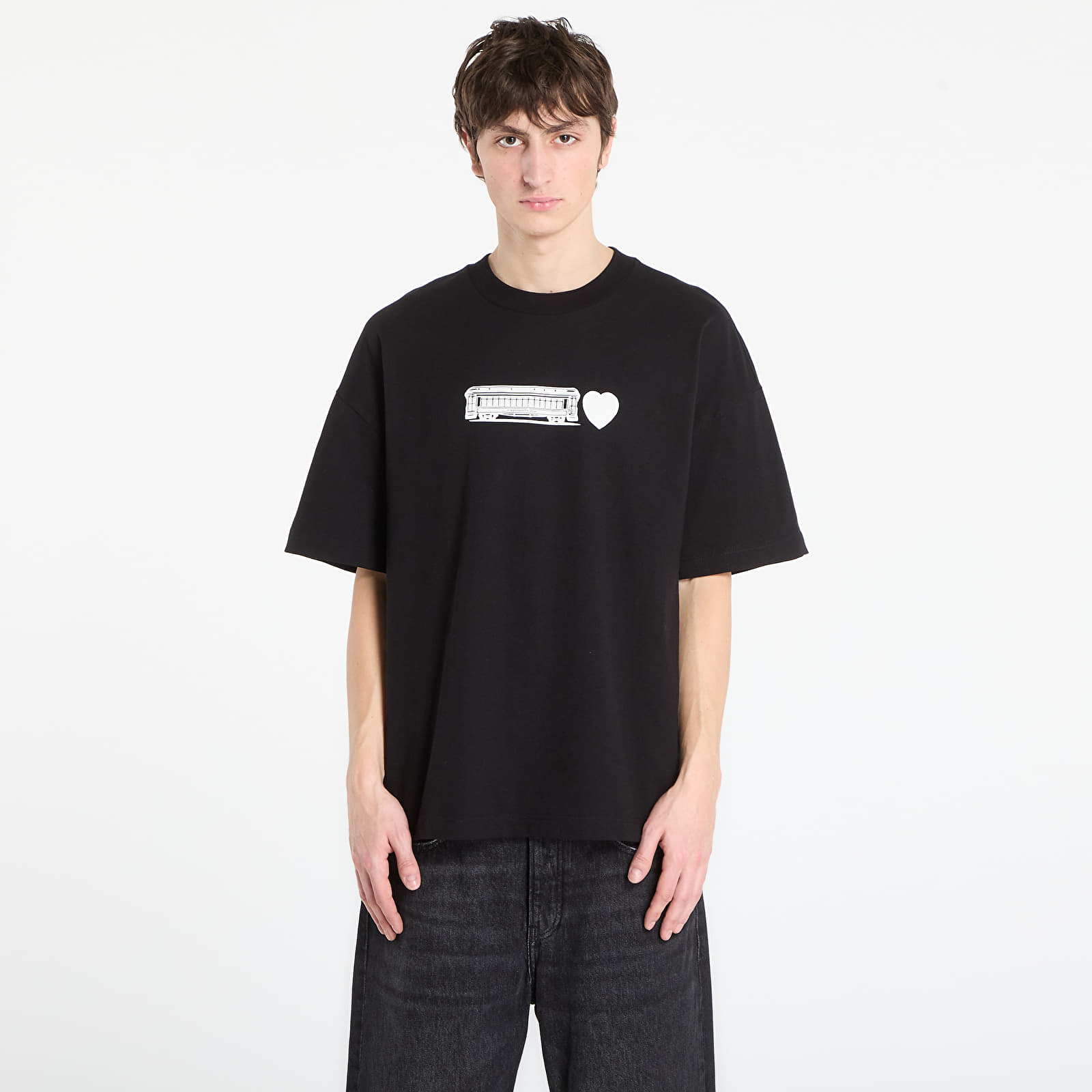 Heren T-shirts Carhartt WIP S/S Deconstructed Label T-Shirt UNISEX Black