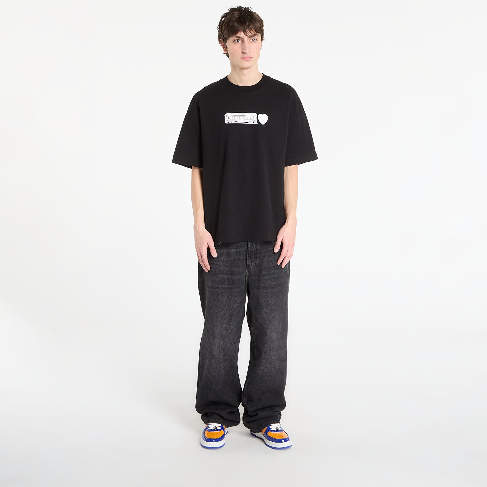 Heren T-shirts Carhartt WIP S/S Deconstructed Label T-Shirt UNISEX Black