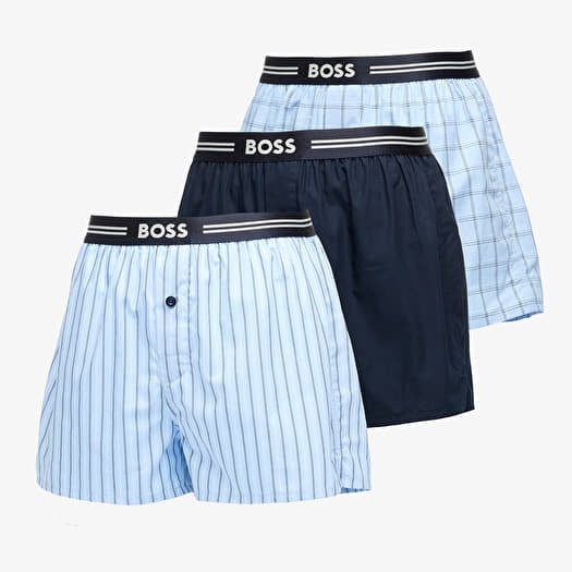 Boxershorts Hugo Boss Woven Boxer 3-Pack Blue