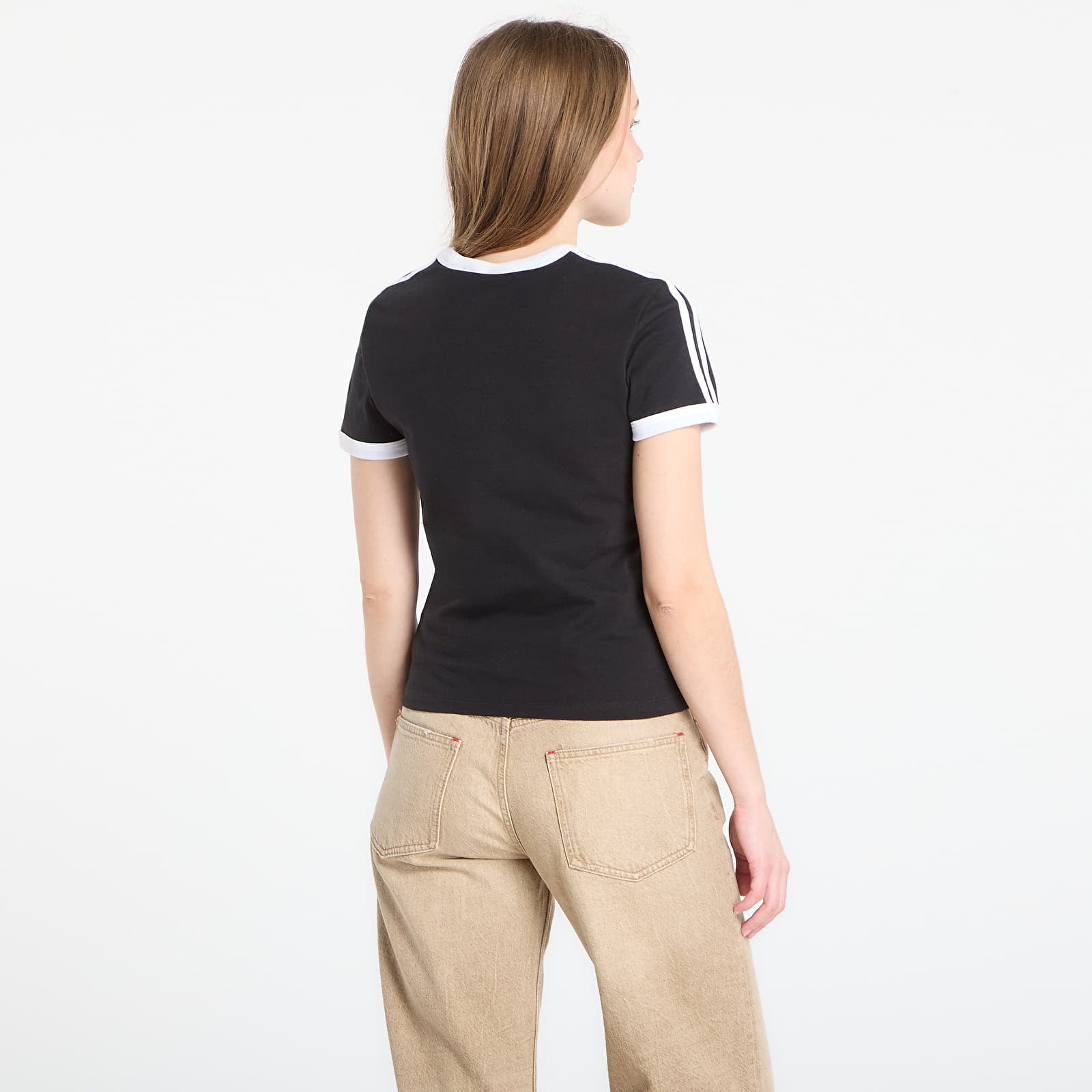 Tričká adidas 3S Tee Slim Black/ White