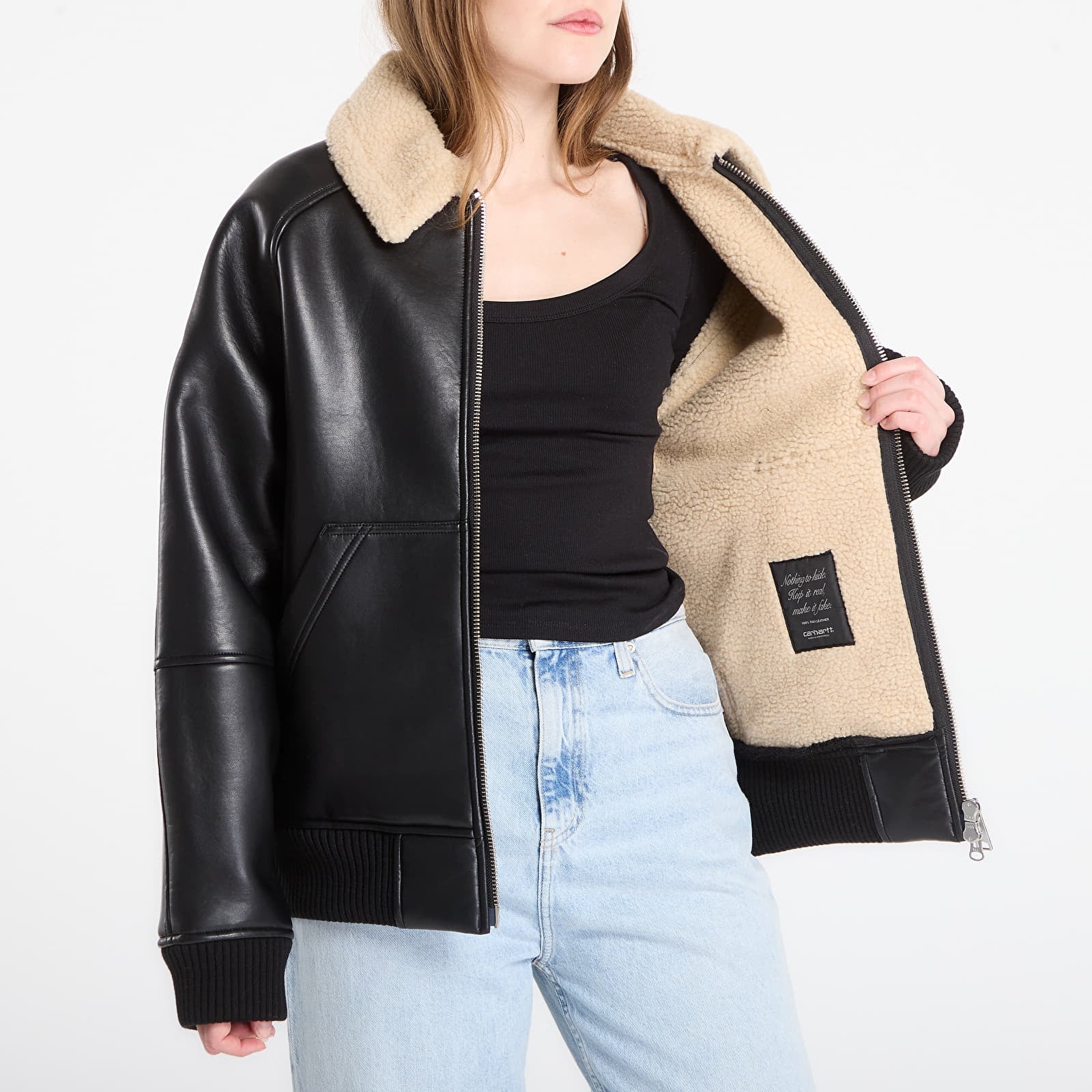 Куртки Carhartt WIP Shepton Jacket UNISEX Black/ Natural