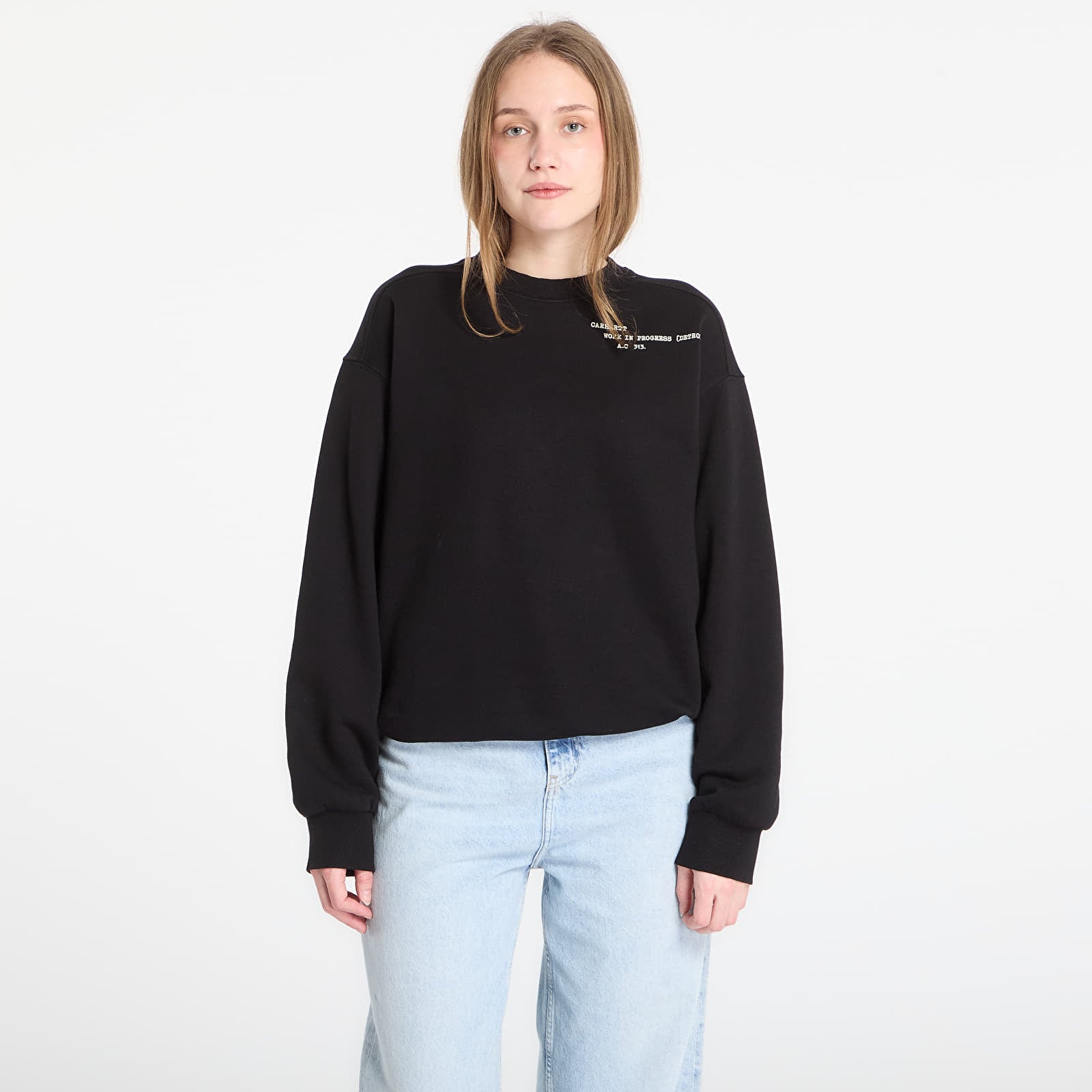 Pánské mikiny Carhartt WIP Punched Sweat UNISEX Black