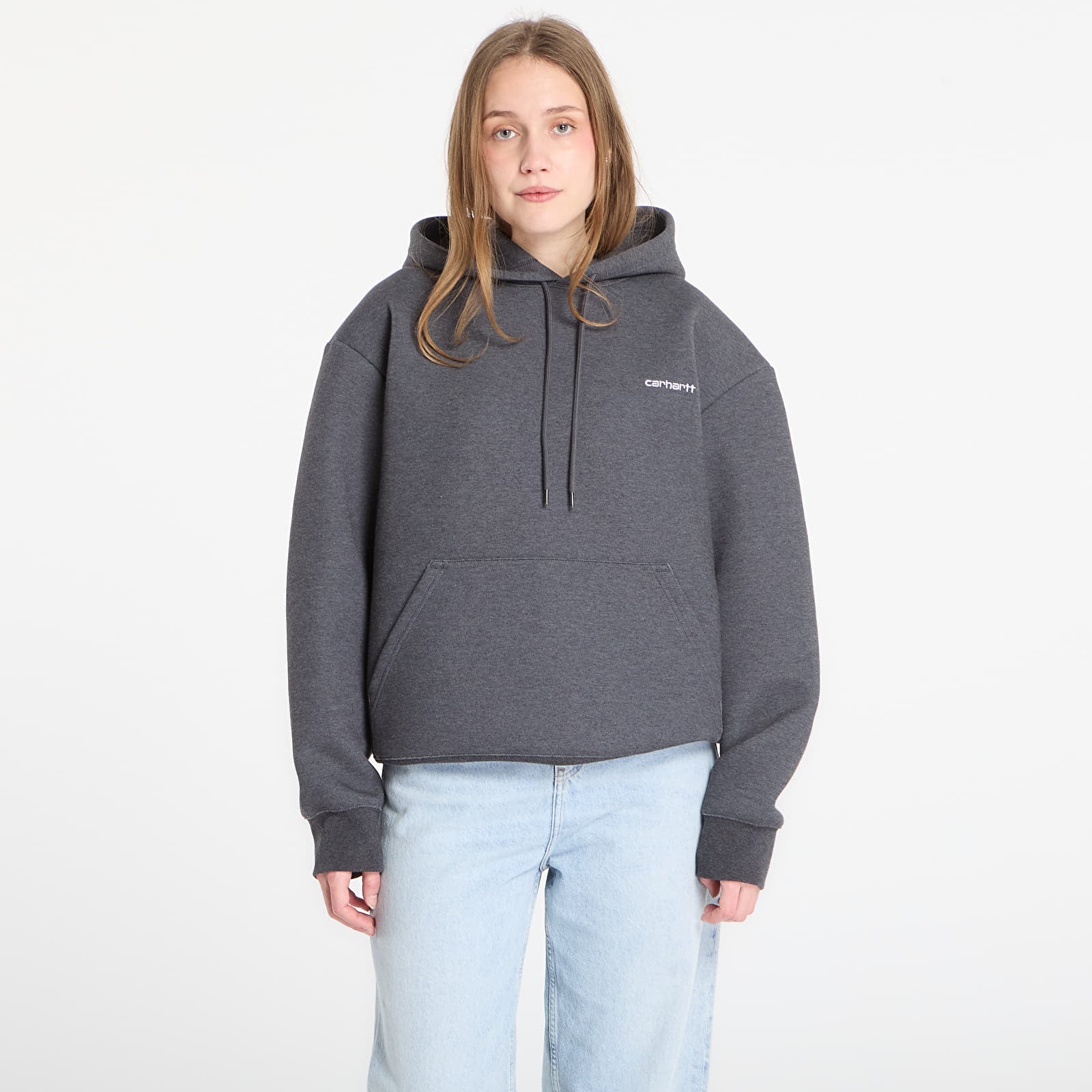 Мъжки суичъри Carhartt WIP Hooded Alda Sweat UNISEX Black/ White