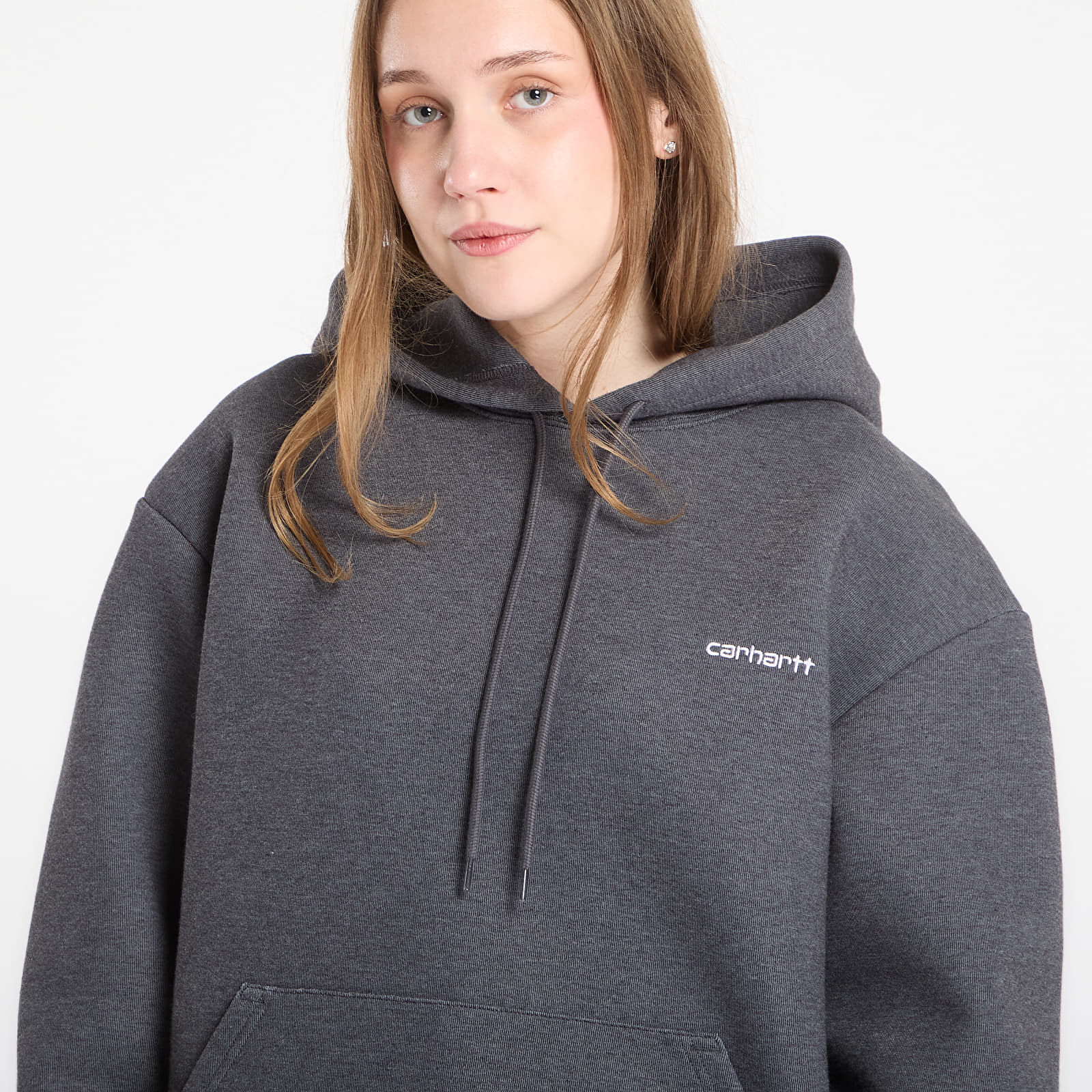Мъжки суичъри Carhartt WIP Hooded Alda Sweat UNISEX Black/ White