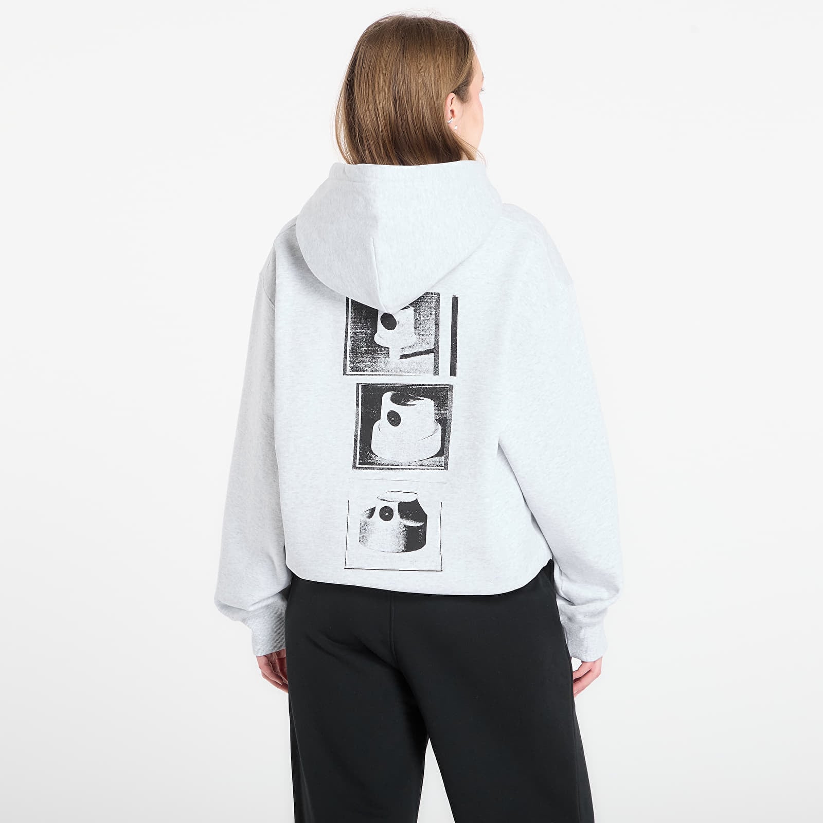 Pánské mikiny Carhartt WIP Hooded Caps Sweat UNISEX Ash Heather