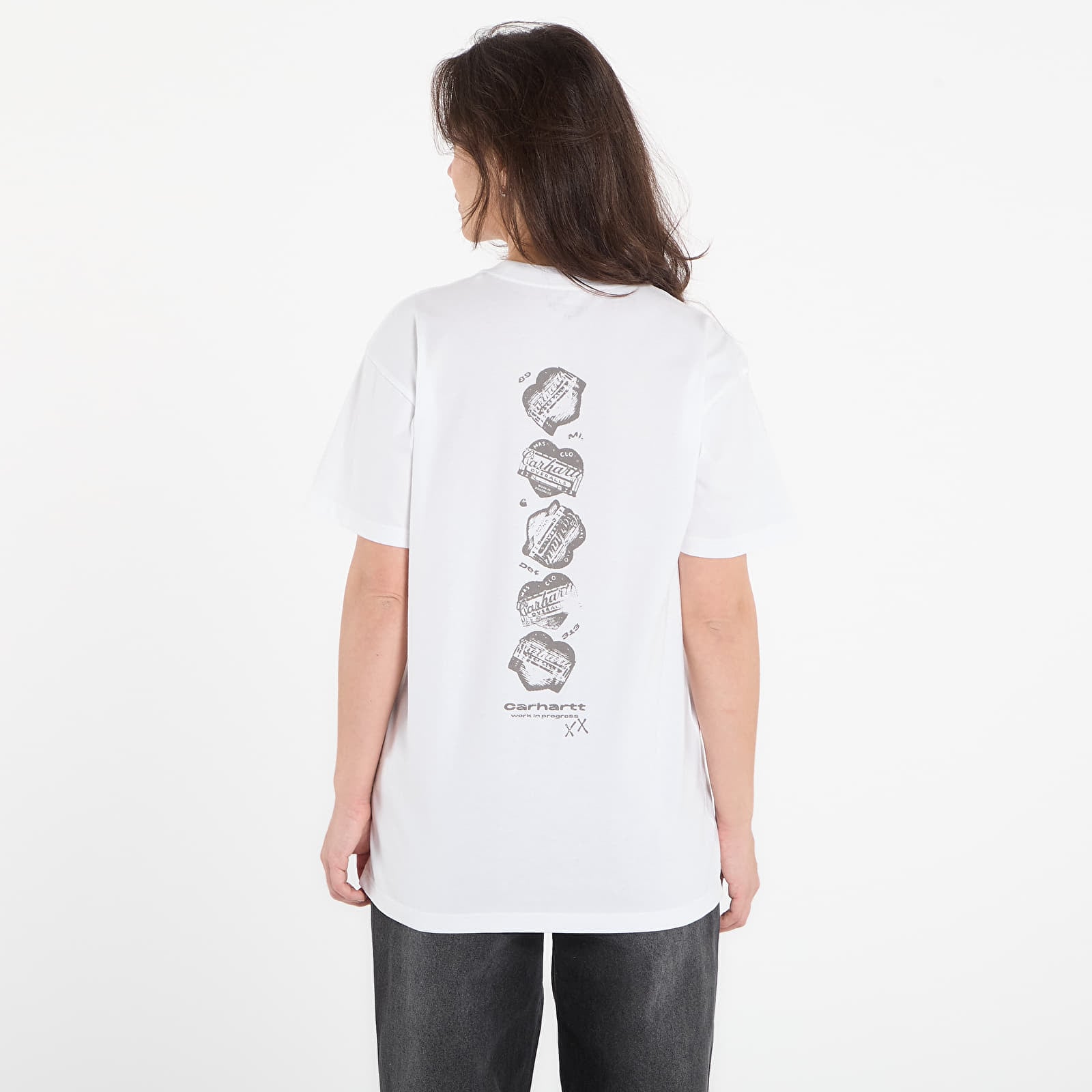 Pánske tričká Carhartt WIP S/S Garble T-Shirt UNISEX White