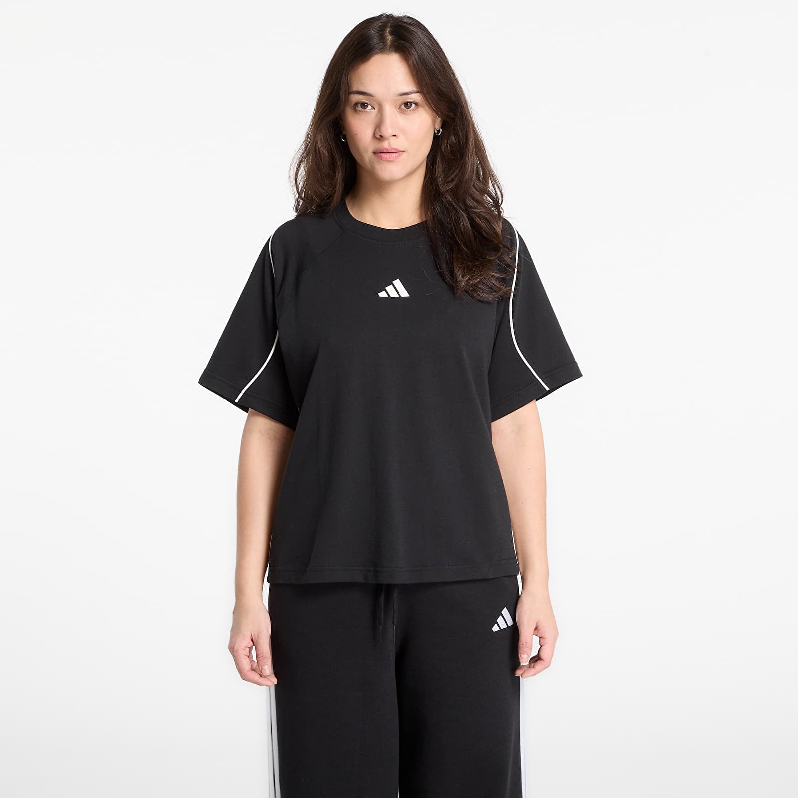 Tričká adidas Stadium 3-Stripes T-Shirt Black