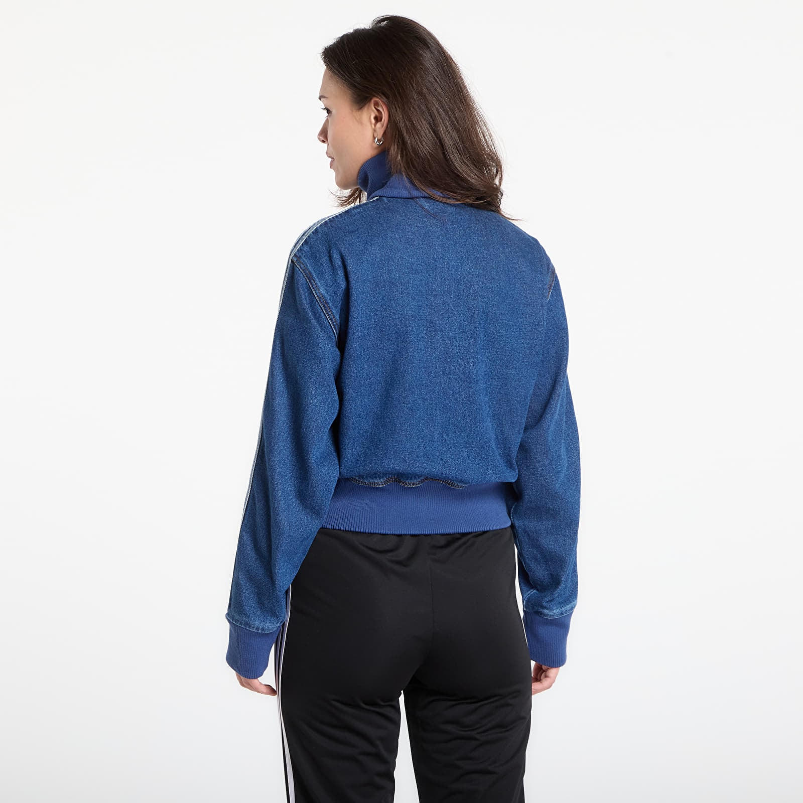 Μπουφάν adidas Firebird Track Top Denim Medium Vintage Denim/ White