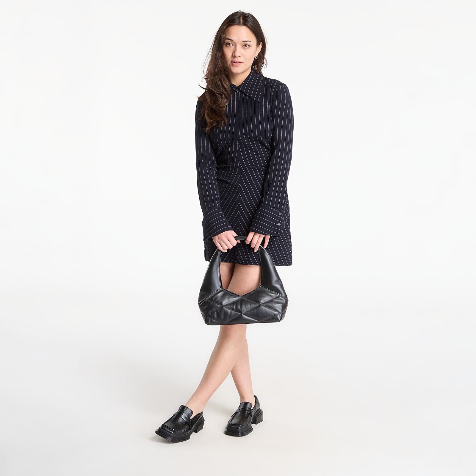 Suknelės Desigual Seattle Striped Slim Dress Blue