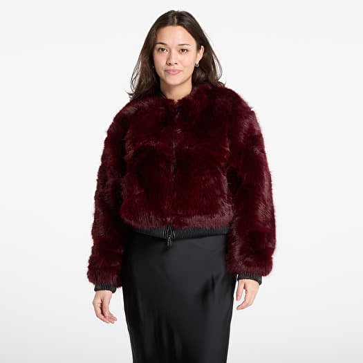 Палто Desigual Raspberry Fur Jacket Red