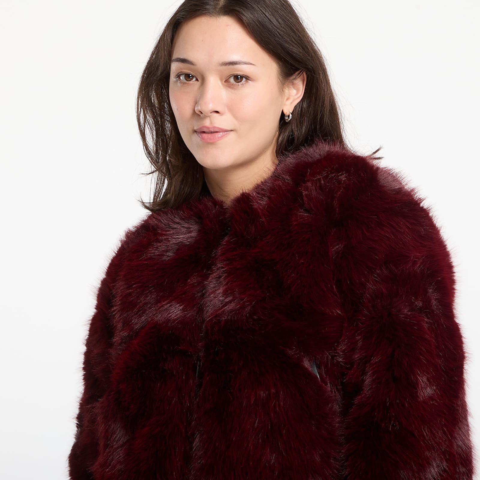 Women's coats Desigual Raspberry Fur Jacket Red