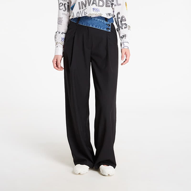 Desigual Tailored Pants Combined Black