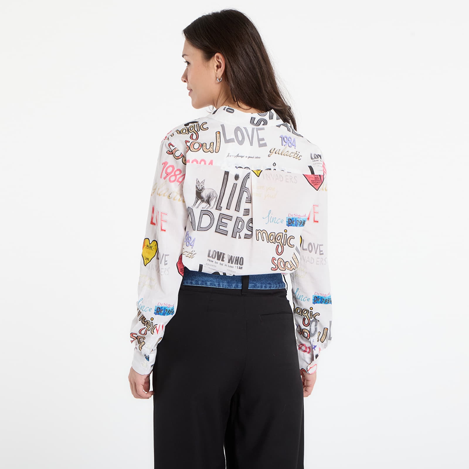 Рубашки Desigual Soul Cotton Shirt White