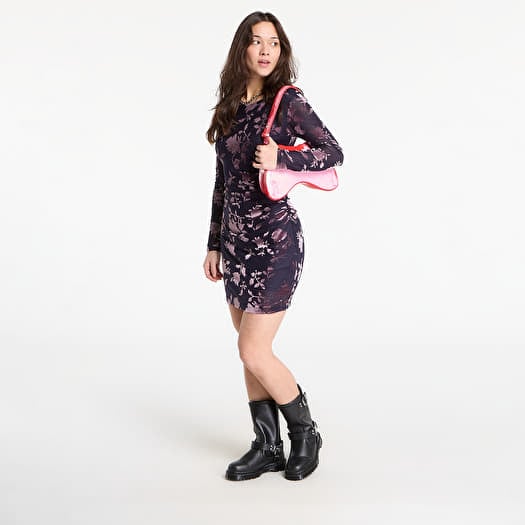 denim mini dress women V-NECK SHORT SLEEVE DENIM MINI DRESS