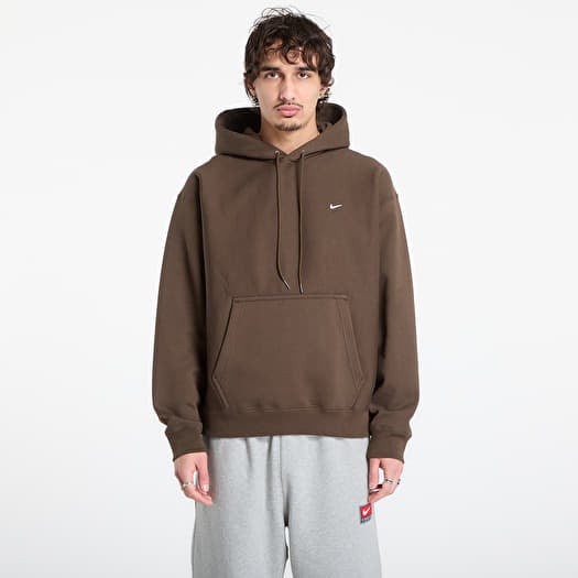 Суитшърт Nike Solo Swoosh Men's Pullover Hoodie Dark Hazel/ White