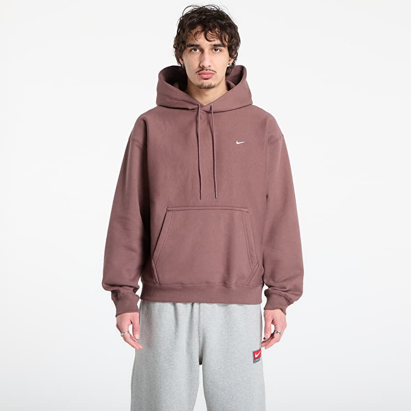 Nike Solo Swoosh Men's Pullover Hoodie Tattoo/ White