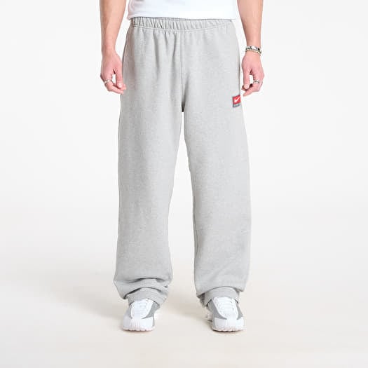 Joggebukser Nike Solo Swoosh Men's Fleece Open-Hem Pants Dk Grey Heather/ White