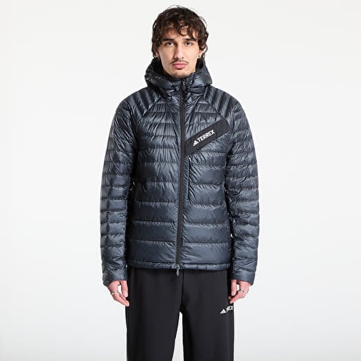 Jacke adidas Terrex Techrock CLIMAWARM+ Down Hooded Jacket Carbon