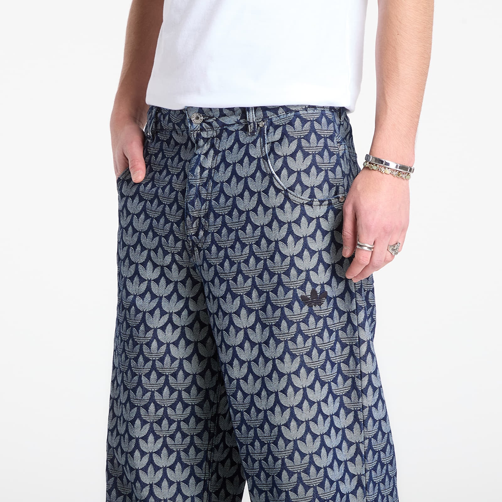 Pantaloni uomo adidas Monogram Pant Indigo Denim