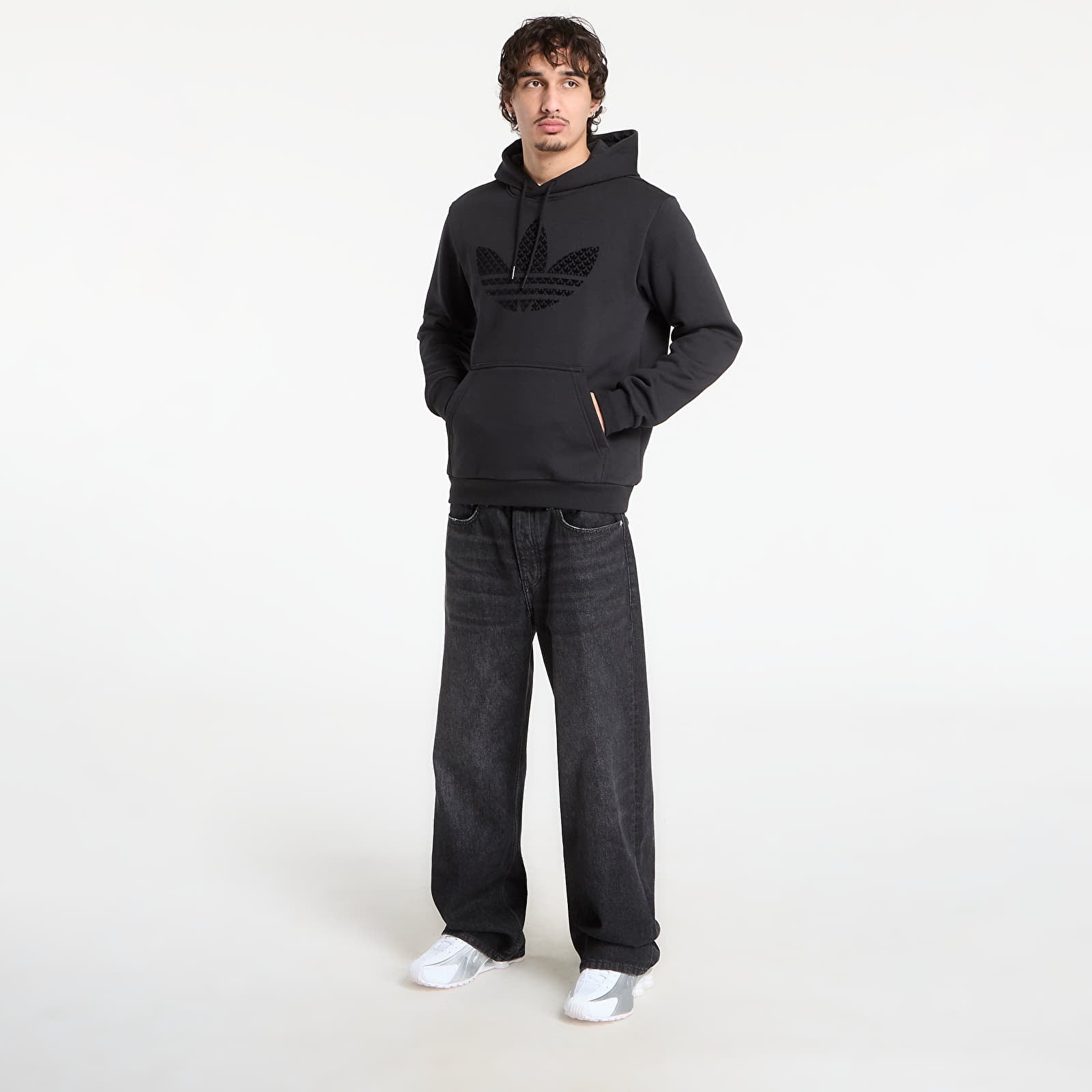 Hanorace pentru bărbați adidas Monogram Hd Black