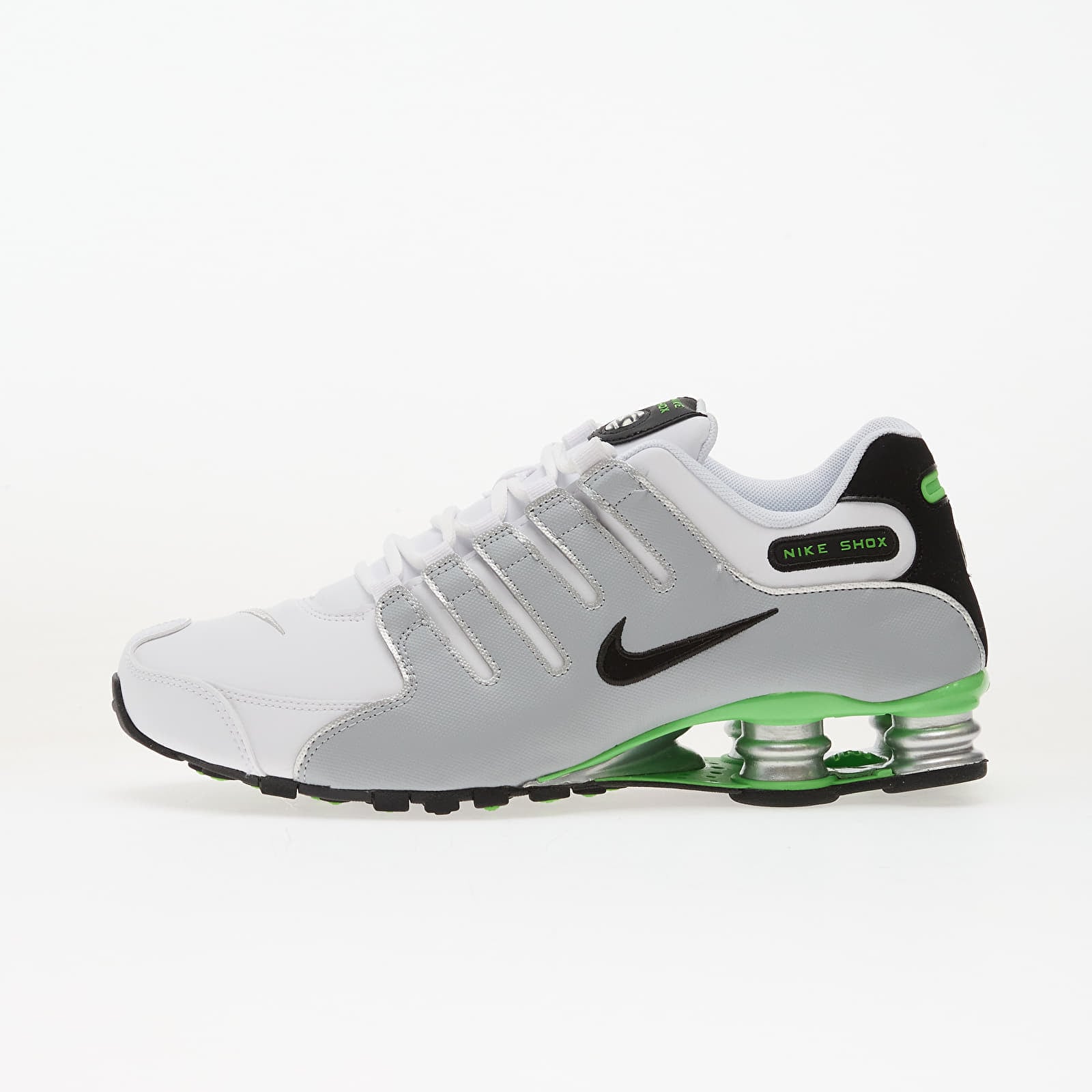 Сникърси Nike Shox Nz White/ Black-Metallic Silver-Green Pulse EUR 42.5