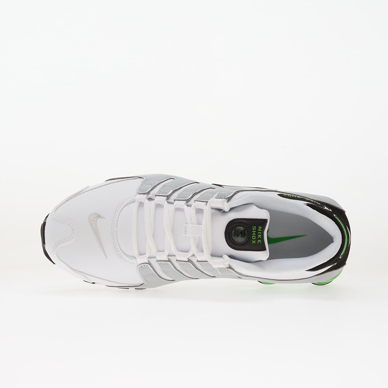 Buty męskie Nike Shox Nz White/ Black-Metallic Silver-Green Pulse