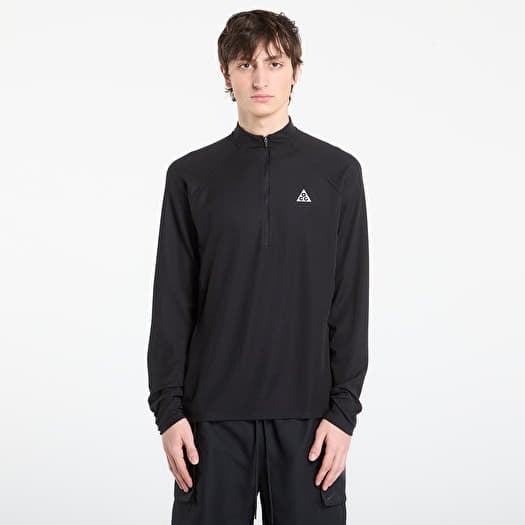 Tricou Nike ACG Men's Dri-FIT Mid-Layer 1/4-Zip Trail Running Top Black/ Black/ Summit White
