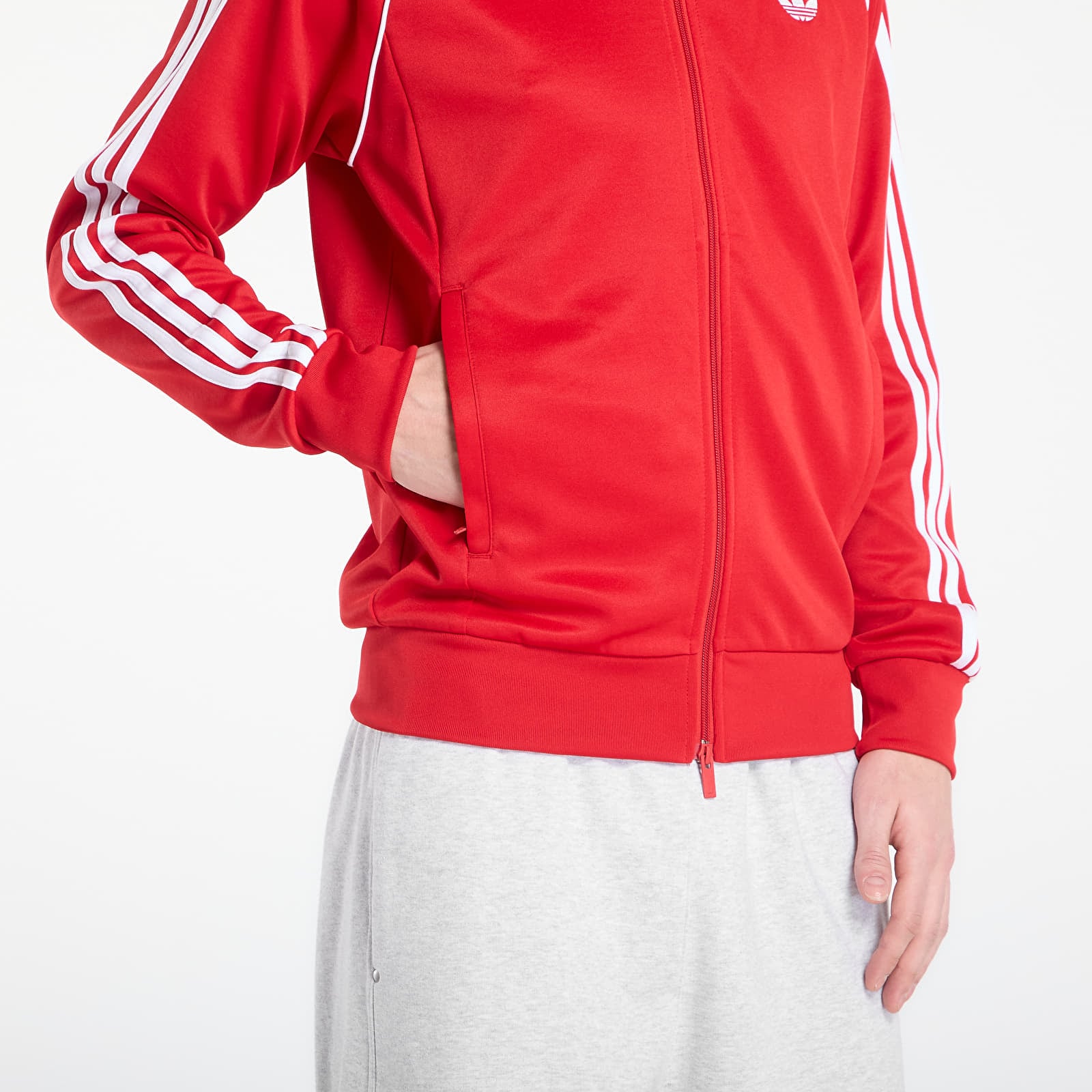 Hanorace pentru bărbați adidas Sst Tt Better Scarlet/ White