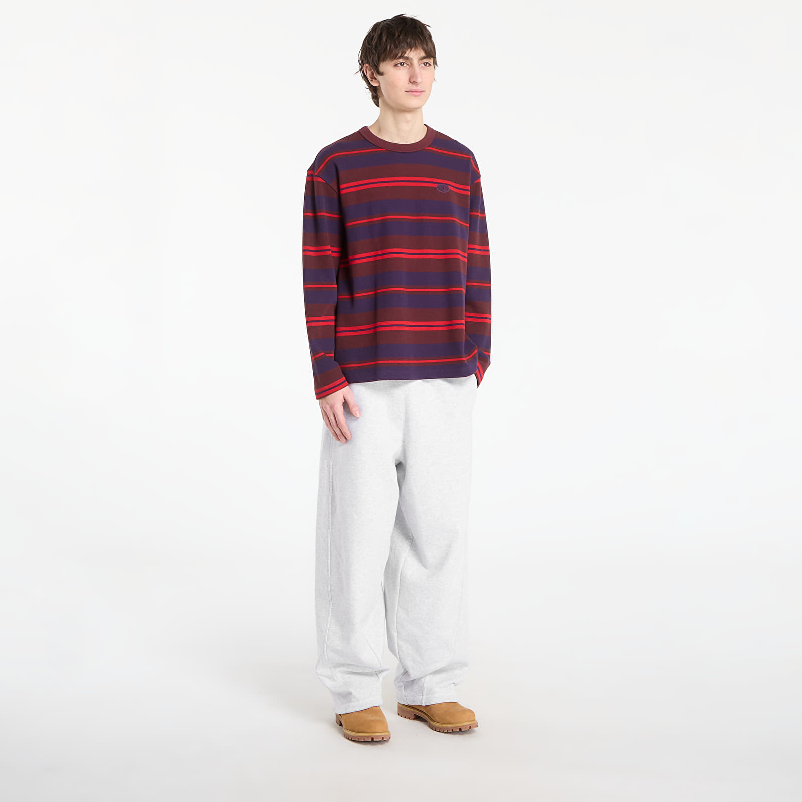 T-Shirts Männer adidas Graphic Ls Tee Aura Ruby