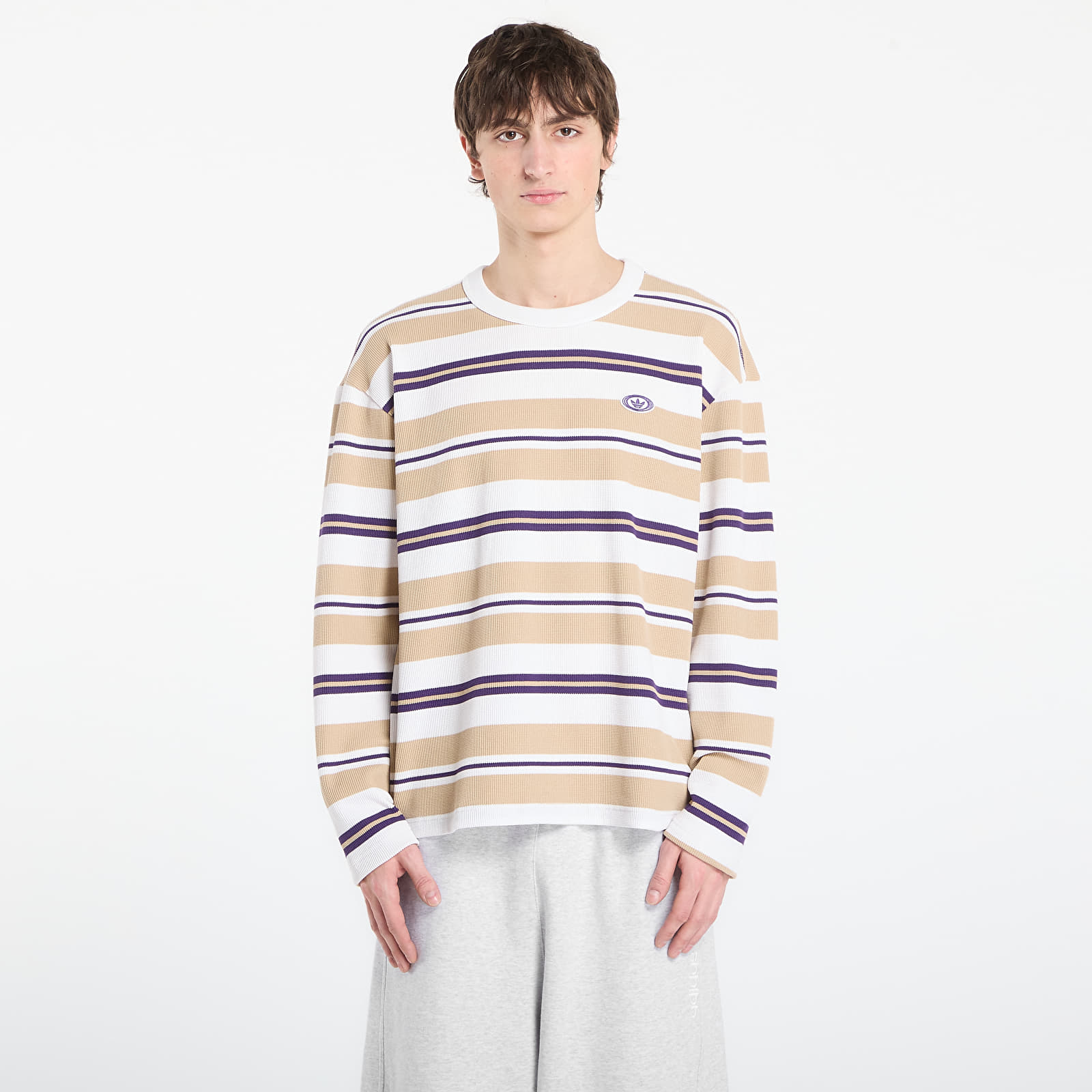 T-Shirts Männer adidas Graphic Ls Tee Core White