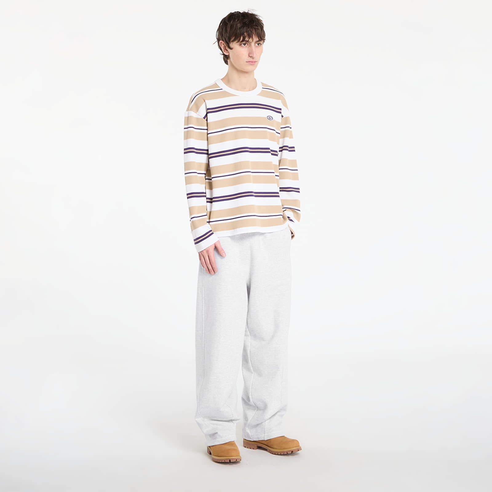 T-Shirts Männer adidas Graphic Ls Tee Core White