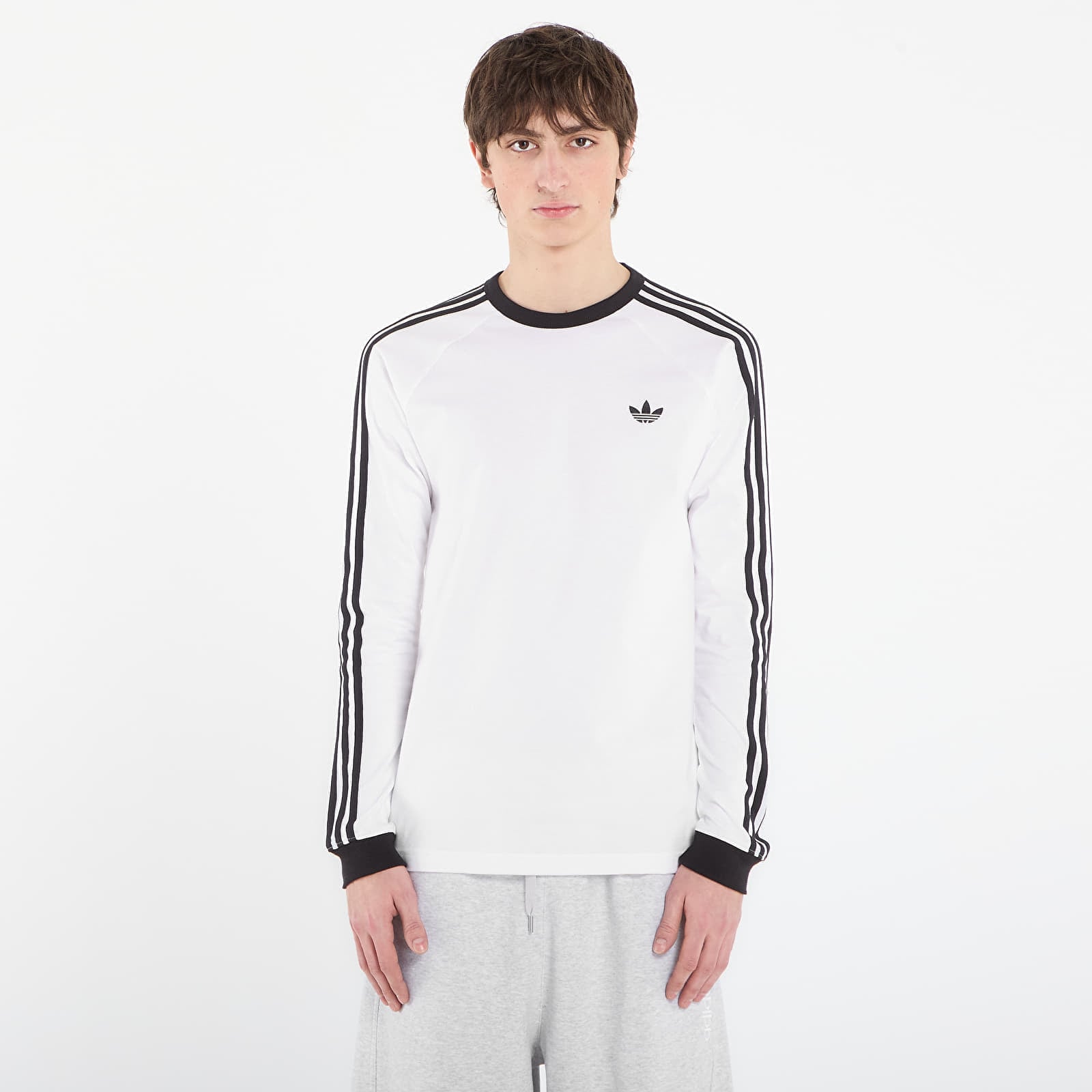 Тениска adidas 3S Ls Tee White XXL