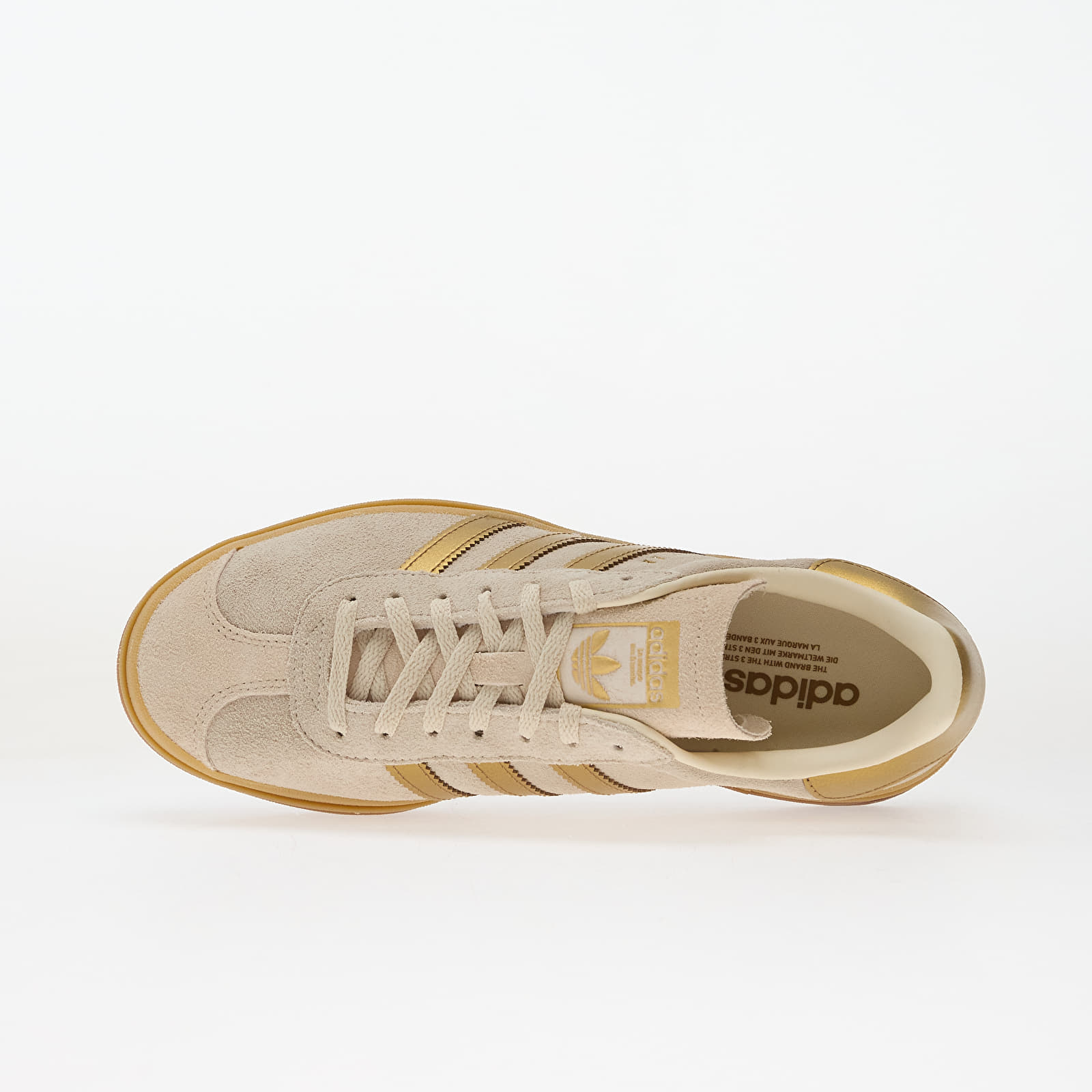 Women's sneakers and shoes adidas Gazelle Bold Cream White/ Cream White/ Brown Desert