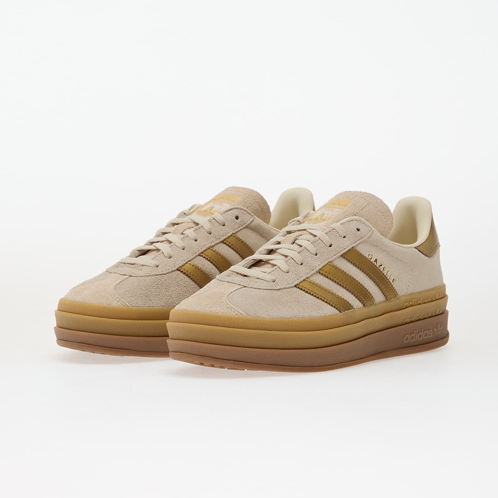 Women's sneakers and shoes adidas Gazelle Bold Cream White/ Cream White/ Brown Desert