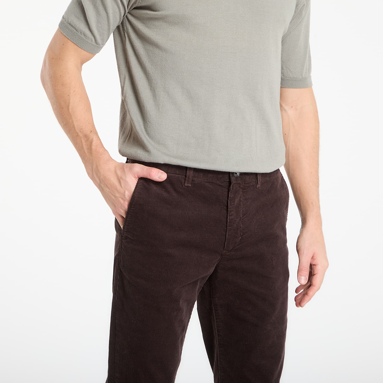 Hosen Tommy Hilfiger Denton Pd Corduroy Pants Dark Brown Cord