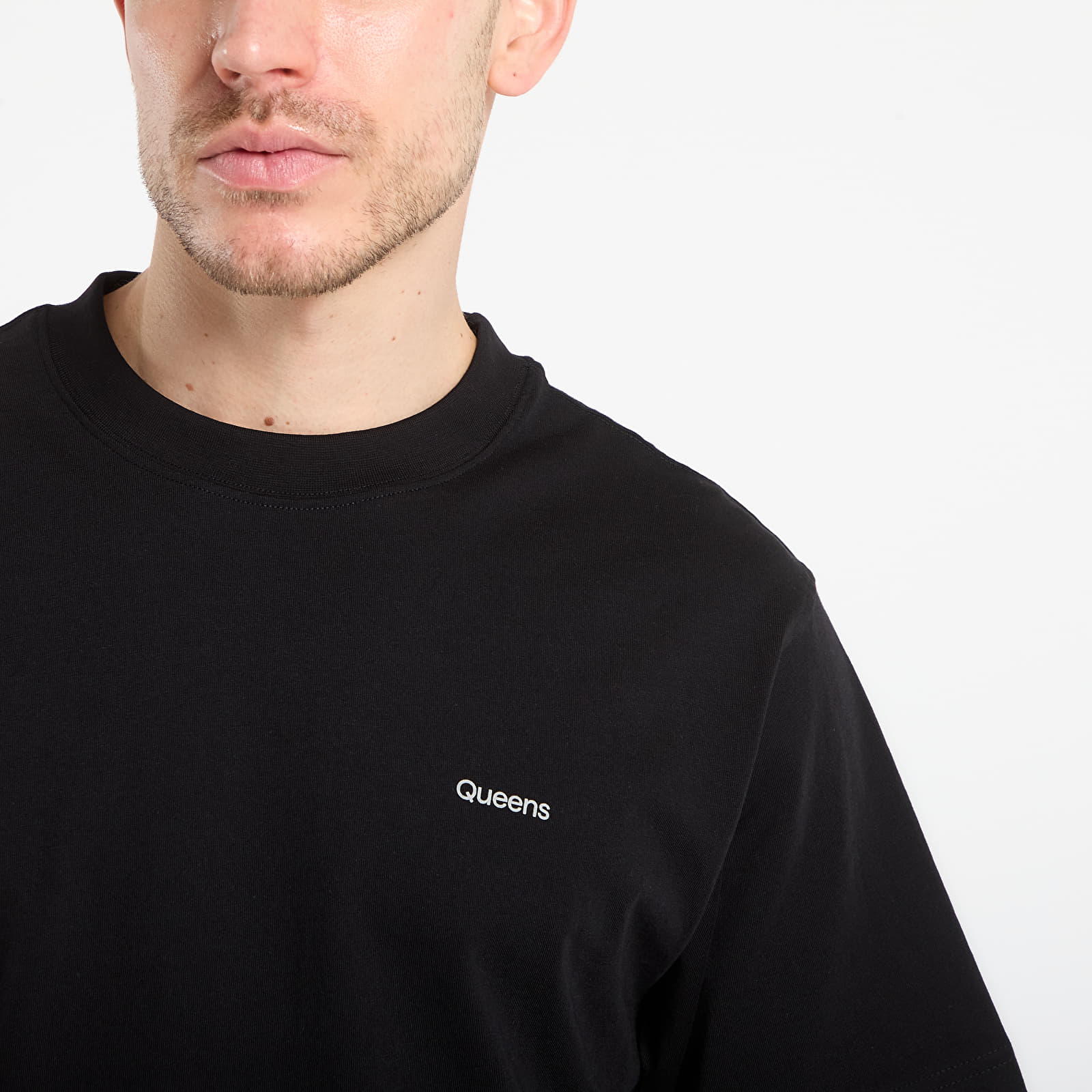 Koszulki Queens Men's Esssential T-Shirt With Contrast Print 3-Pack Black/ Black/ Black