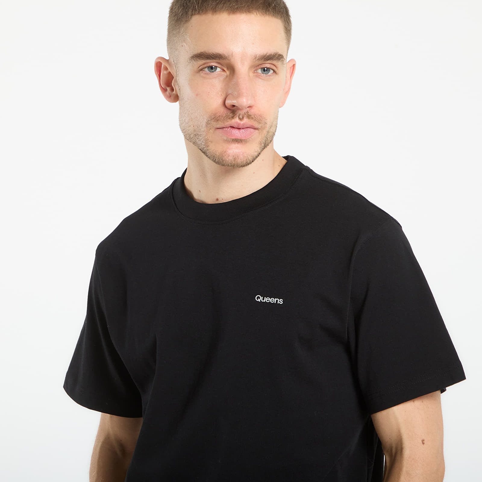 Koszulki Queens Men's Esssential T-Shirt With Contrast Print 3-Pack Black/ Black/ Black