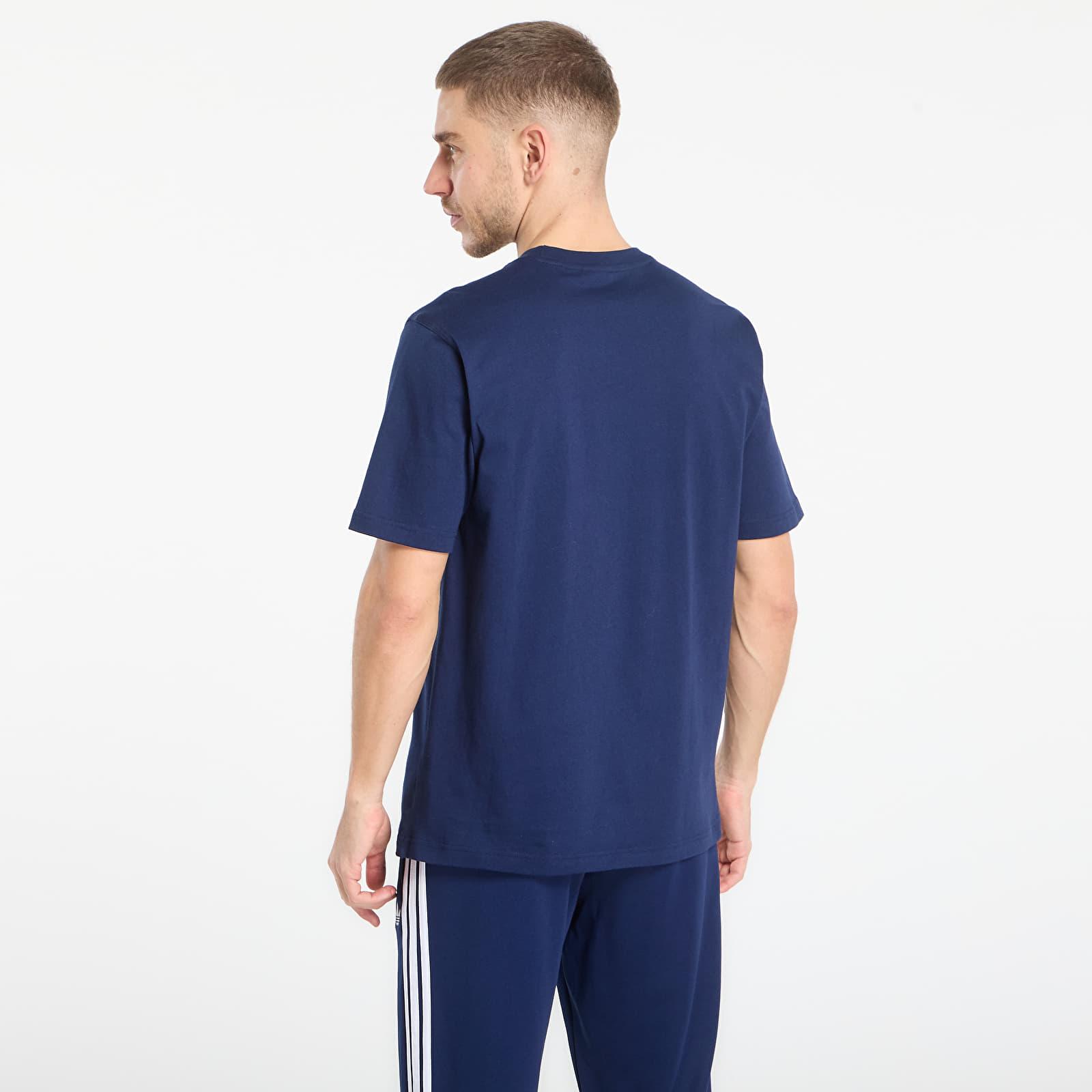 Футболки adidas Trefoil Essentials Tee Night Indigo/ Off White