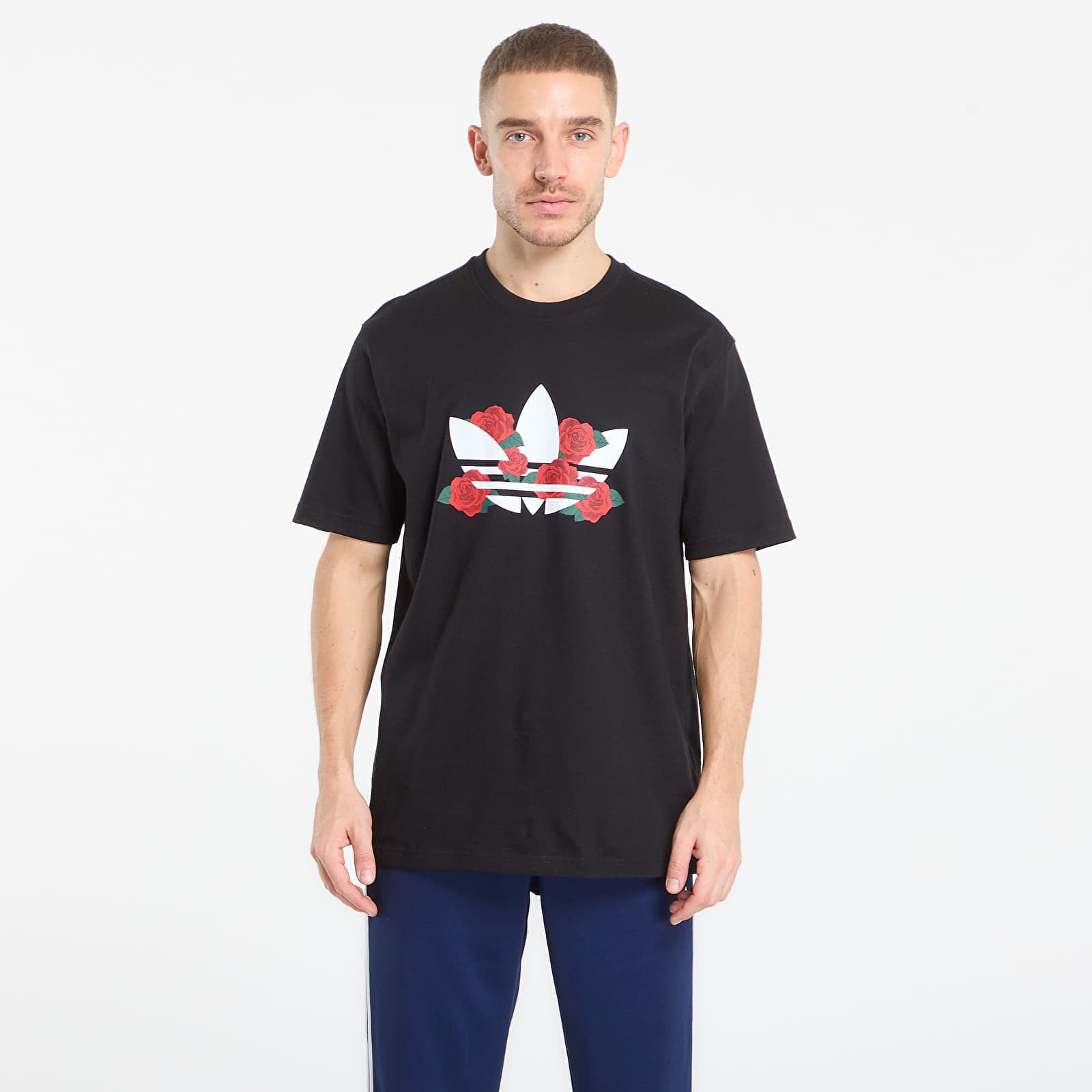Тениска adidas Trefoil Series Roses Black XL