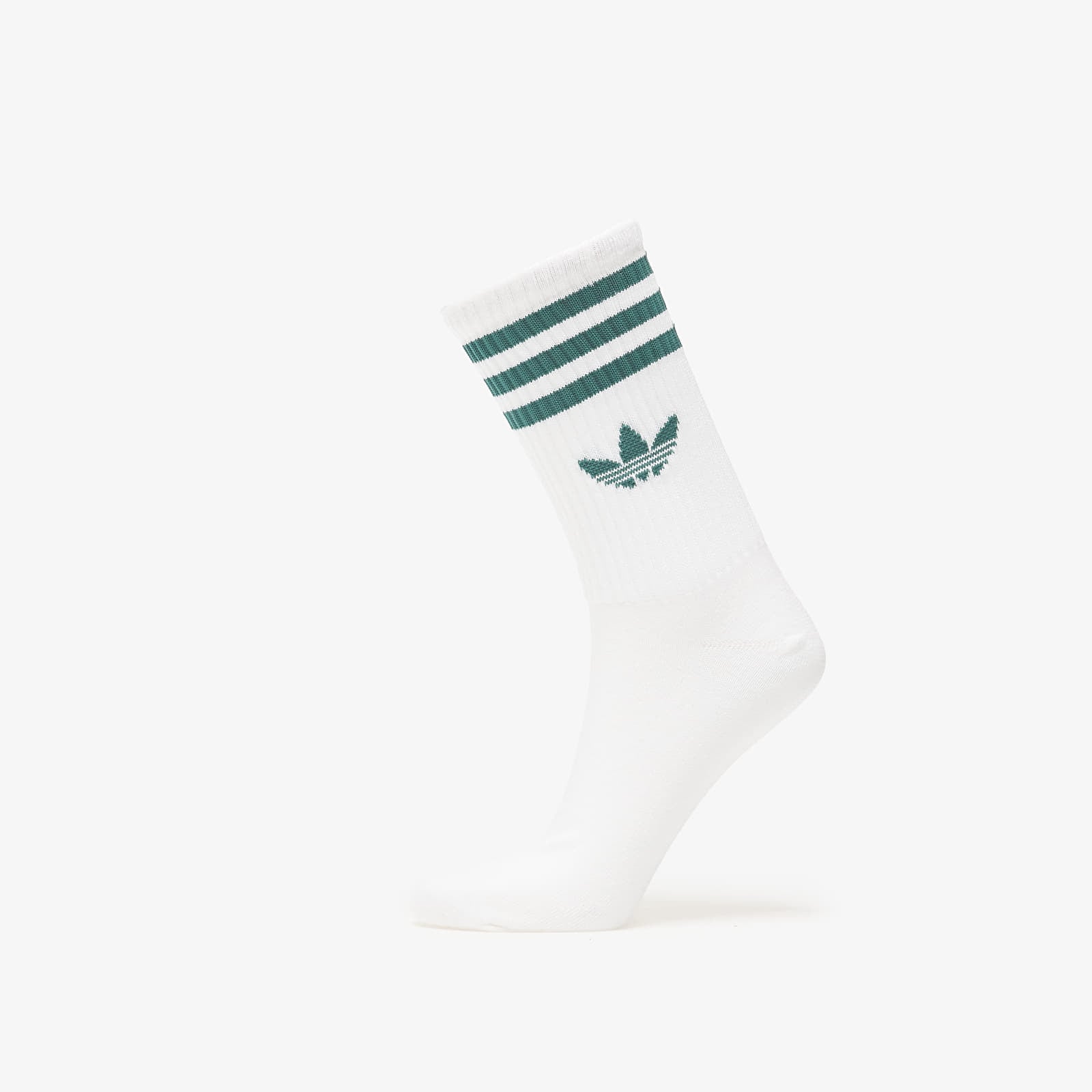 Strumpor för män adidas 3S Crew Socks 3-Pack White/ Preloved Ruby/ Prloin/ Cgreen