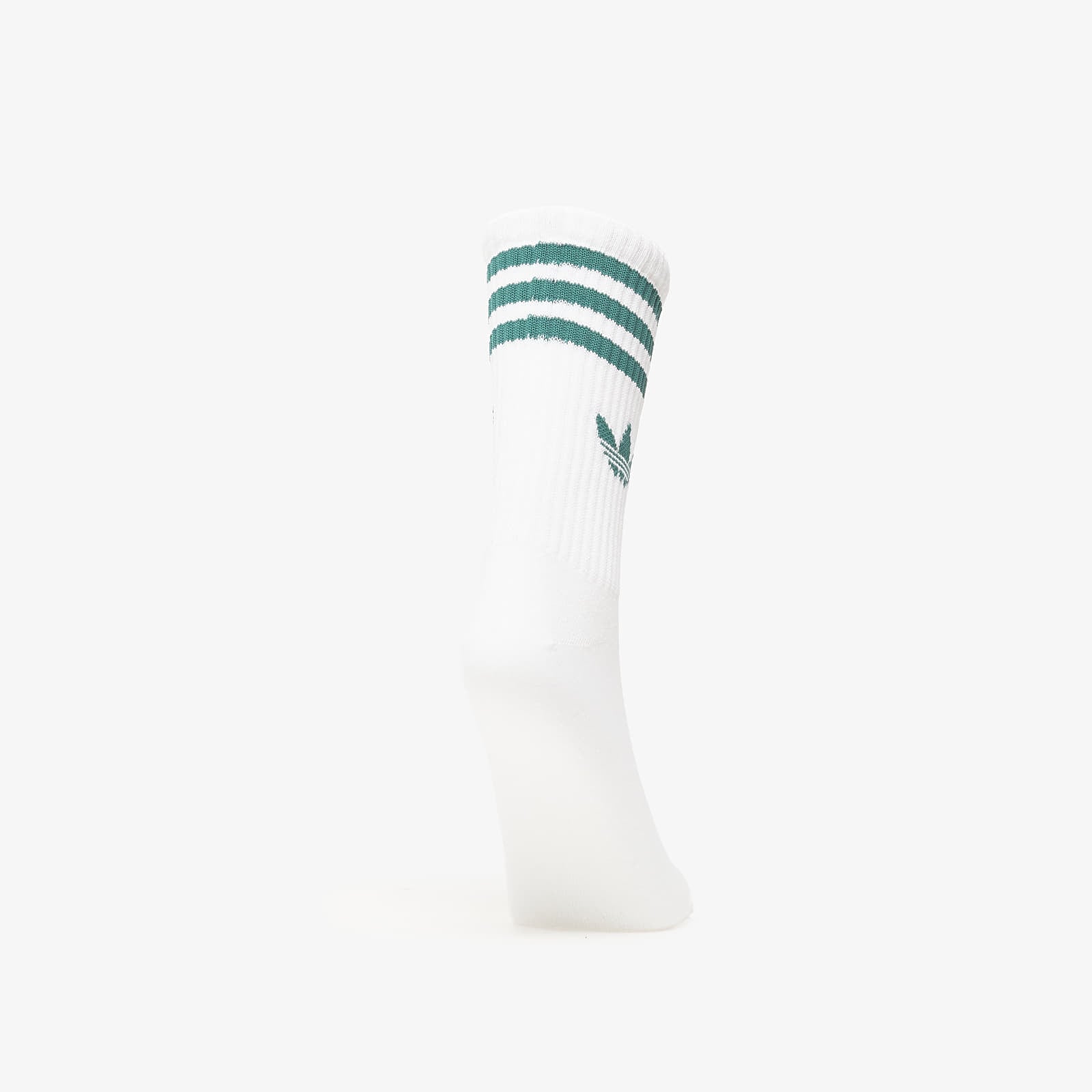 Strumpor för män adidas 3S Crew Socks 3-Pack White/ Preloved Ruby/ Prloin/ Cgreen