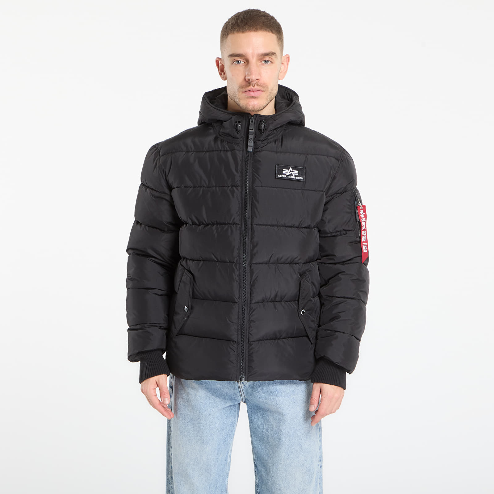 Μπουφάν Alpha Industries Hooded Puffer Alpha FD Black XXL