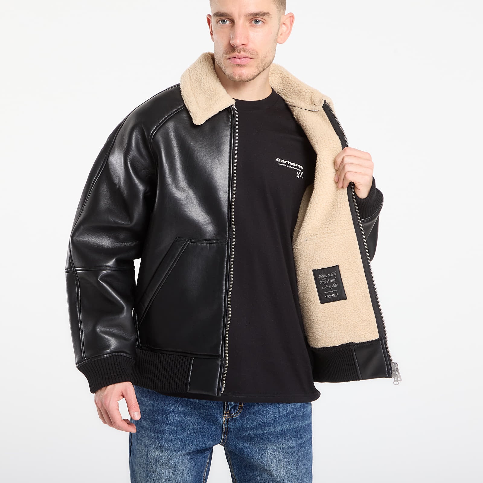 Jakas Carhartt WIP Shepton Jacket UNISEX Black/ Natural