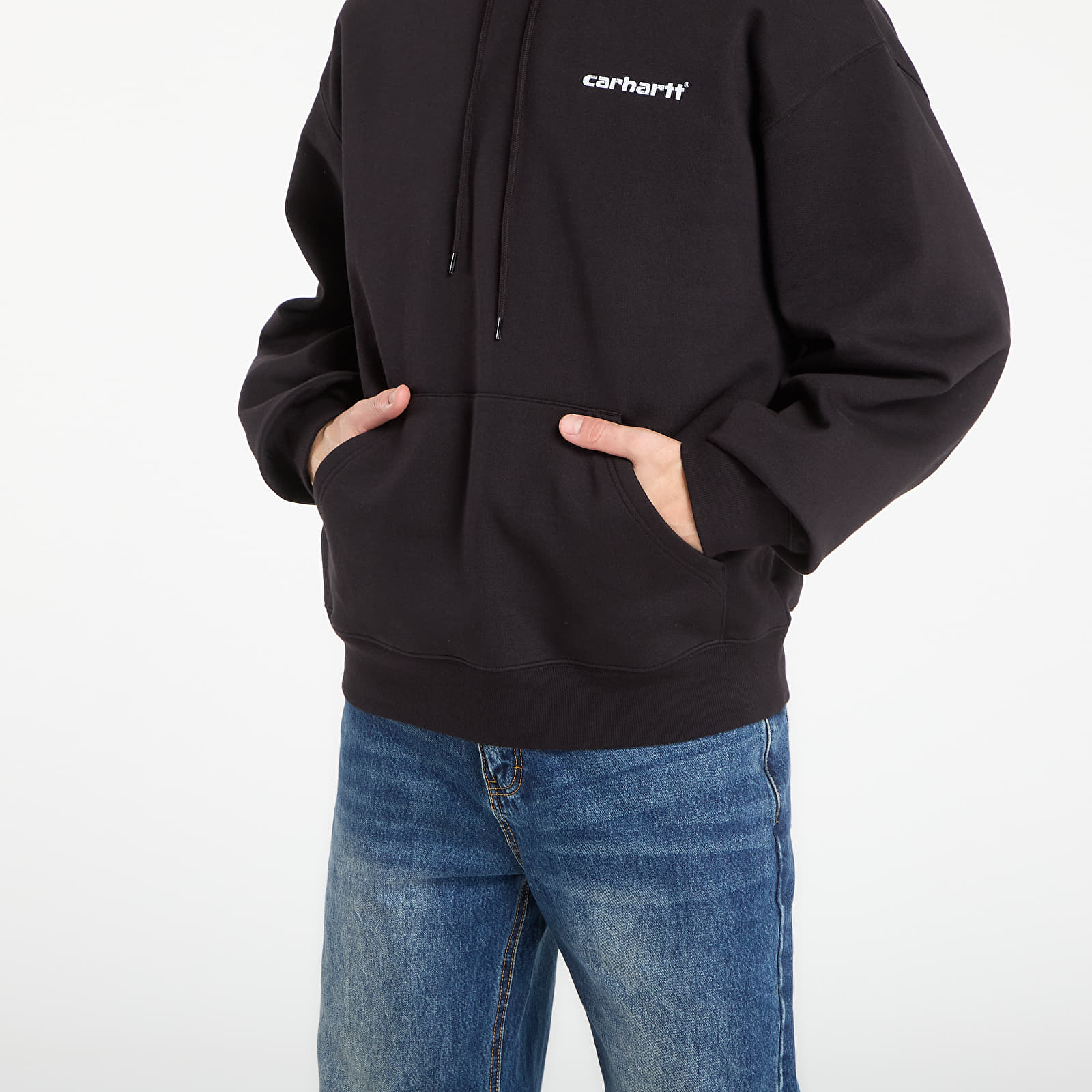 Mikinas ar kapuci un sporta krekli Carhartt WIP Hooded Caps Sweat UNISEX Black